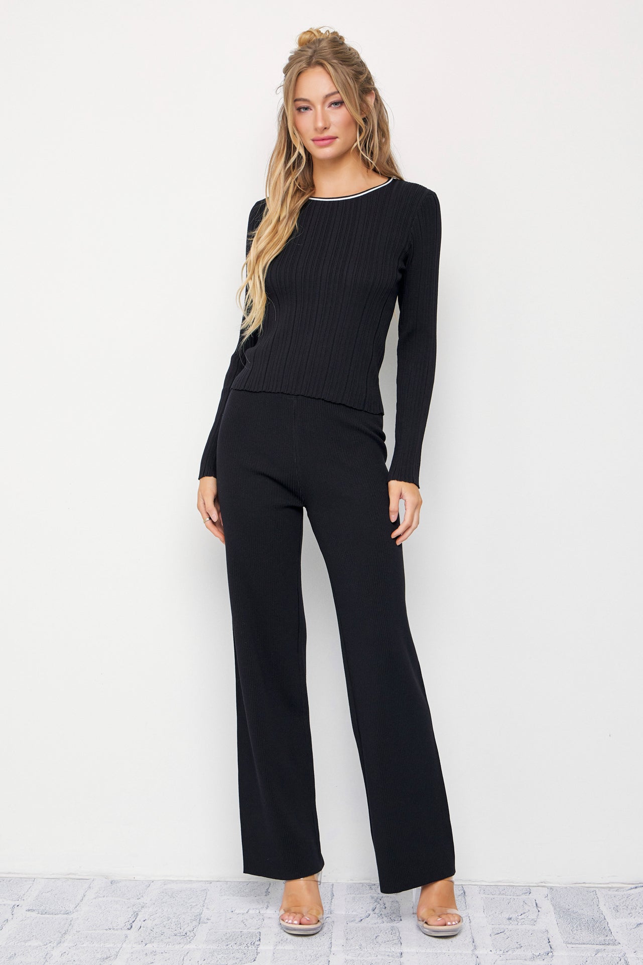 Oakley Ribbed Knit Long Sleeve & Pants Set