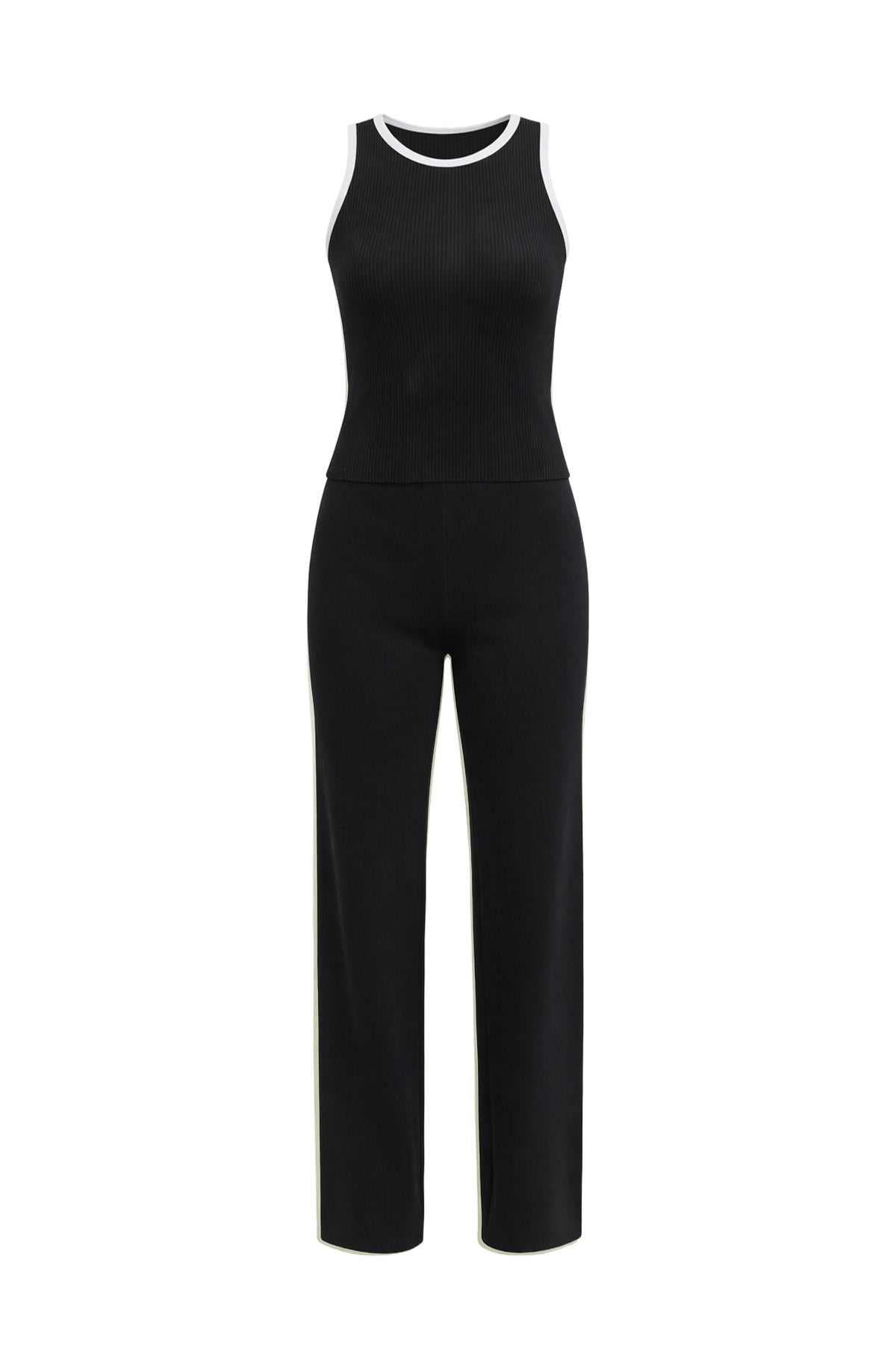 Celestia Rib Knit Sleeveless Top and Pants Set