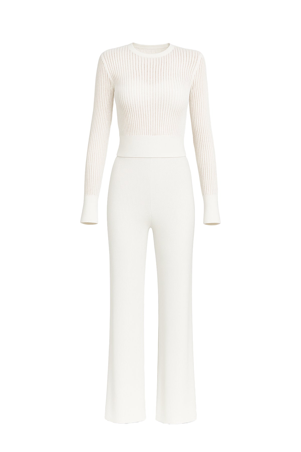 Sheer Essence Knit Top & Pants Set