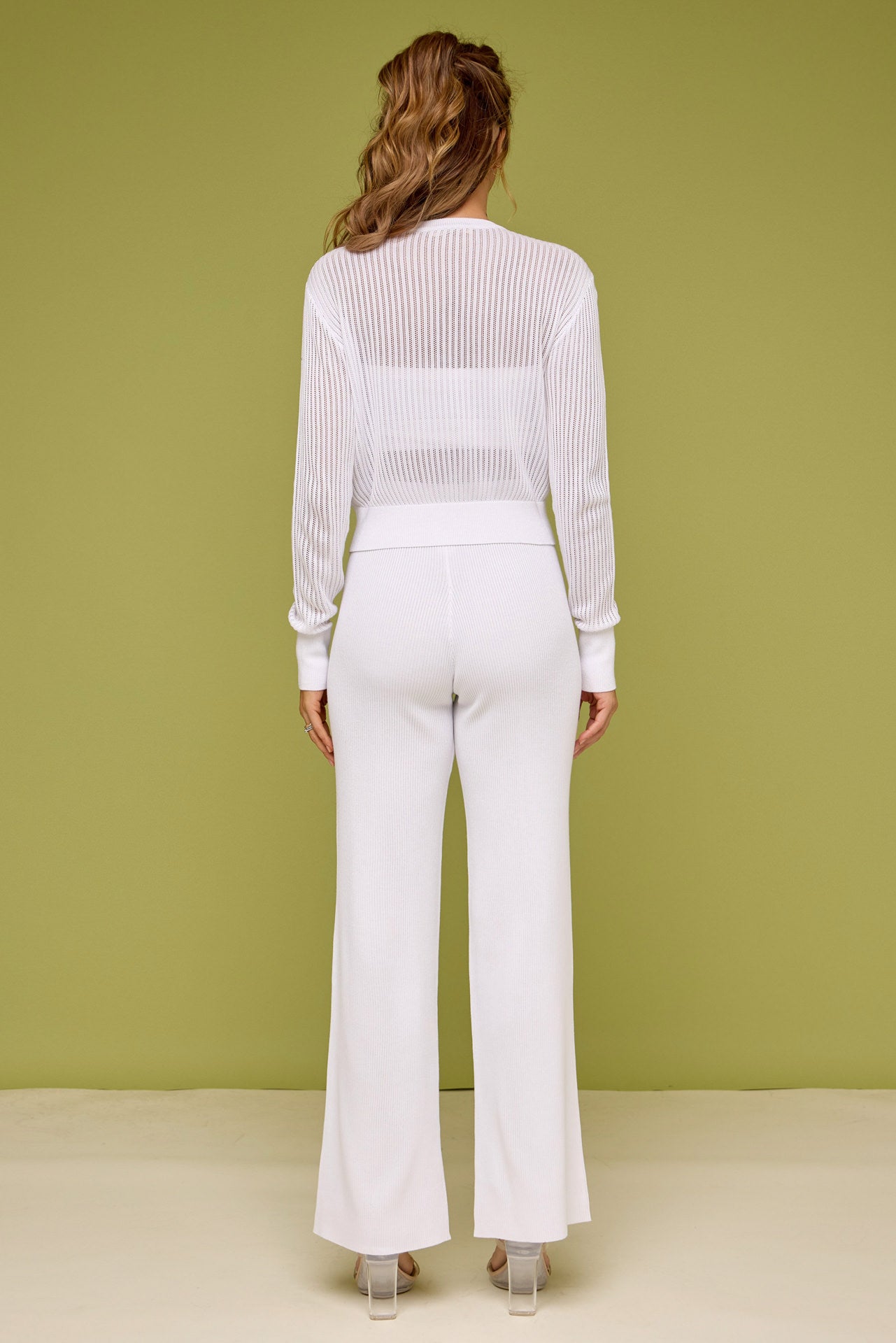 Sheer Essence Knit Top & Pants Set