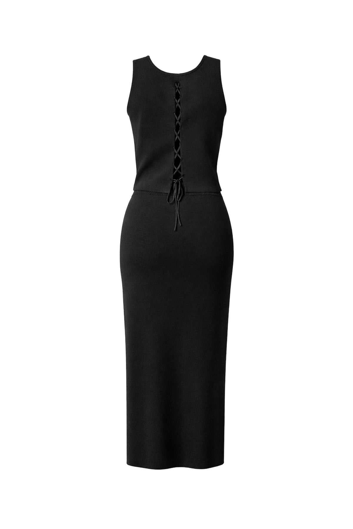Sexy Back Knit Tank & Skirt Set