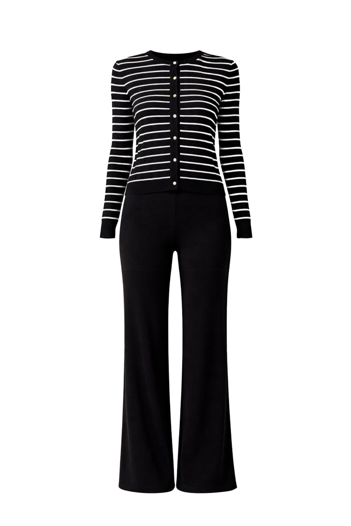 The Marlowe Stripe Cardigan & Pants Set