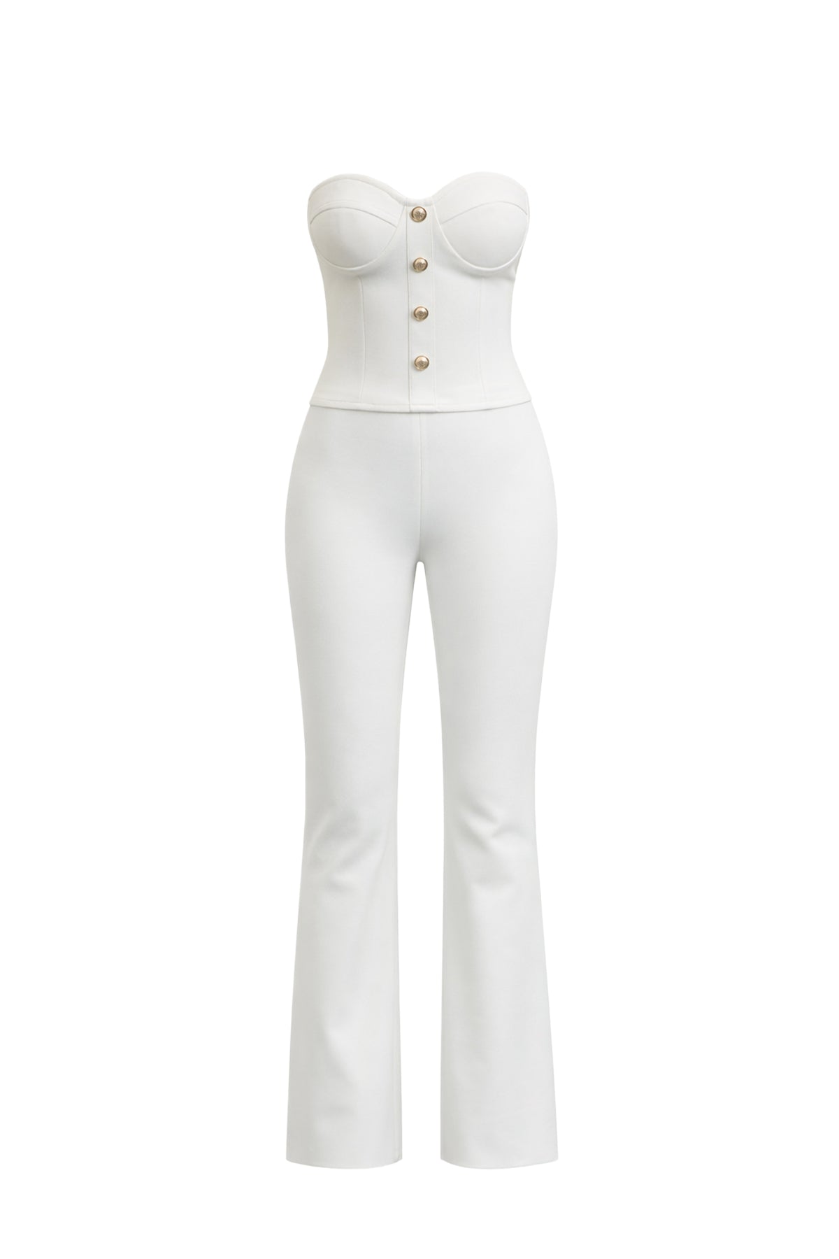 Bold Essence Strapless Fitted Top & Pants Set