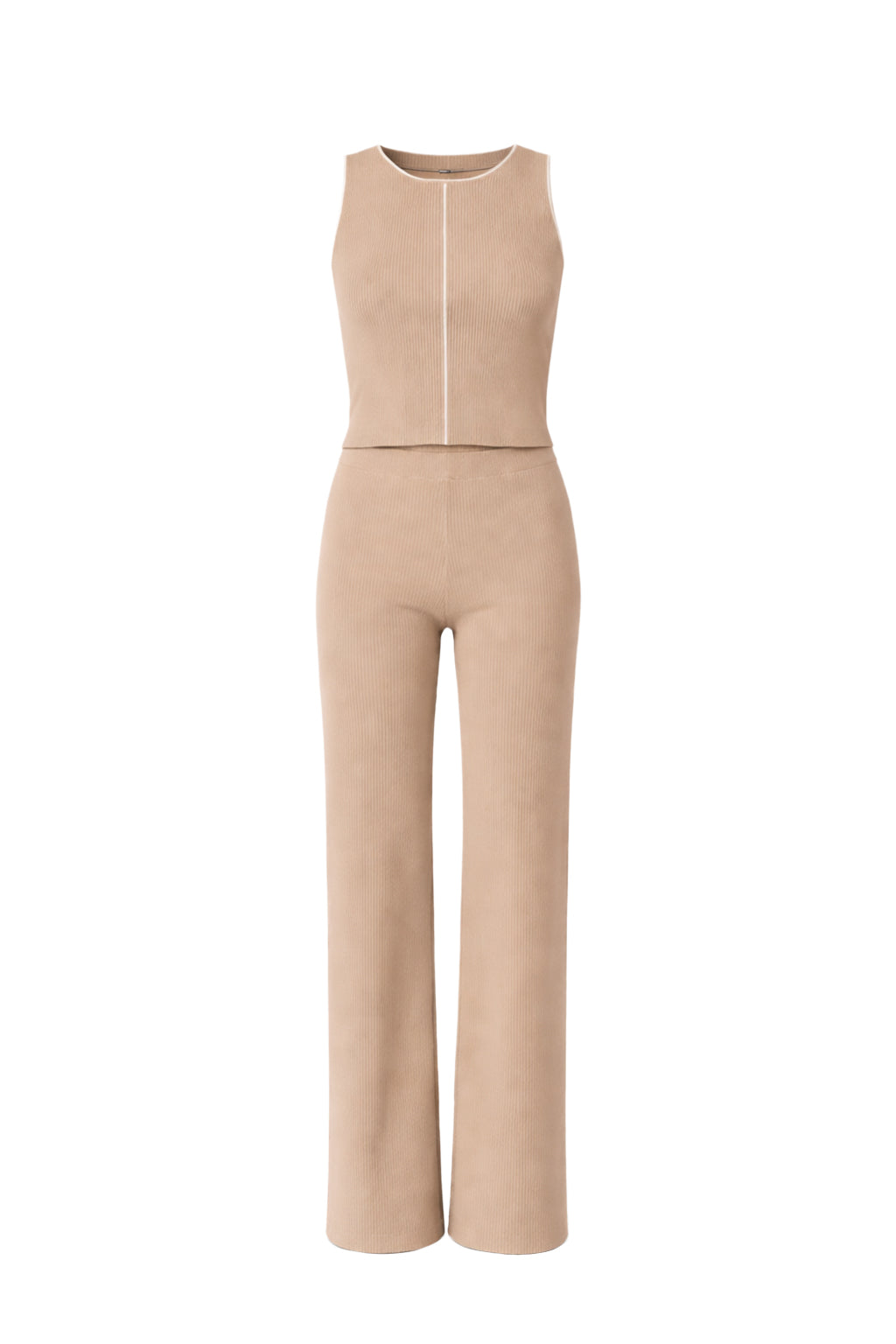 Effortless Styling Knit Sleeveless Top & Pants Set