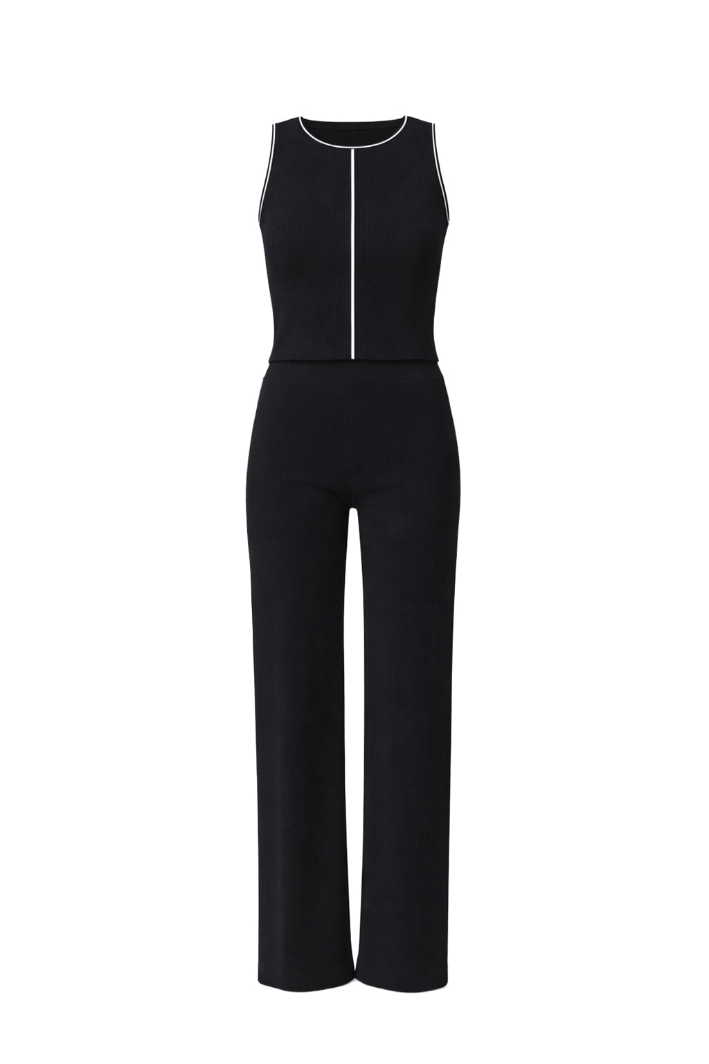 Effortless Styling Knit Sleeveless Top & Pants Set