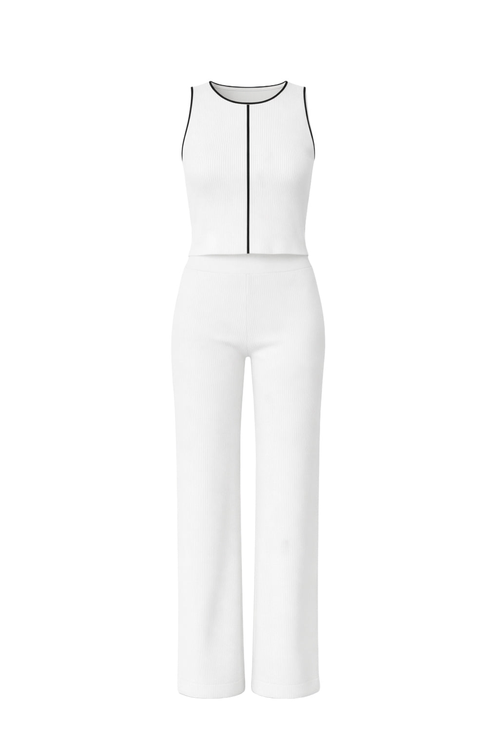 Effortless Styling Knit Sleeveless Top & Pants Set