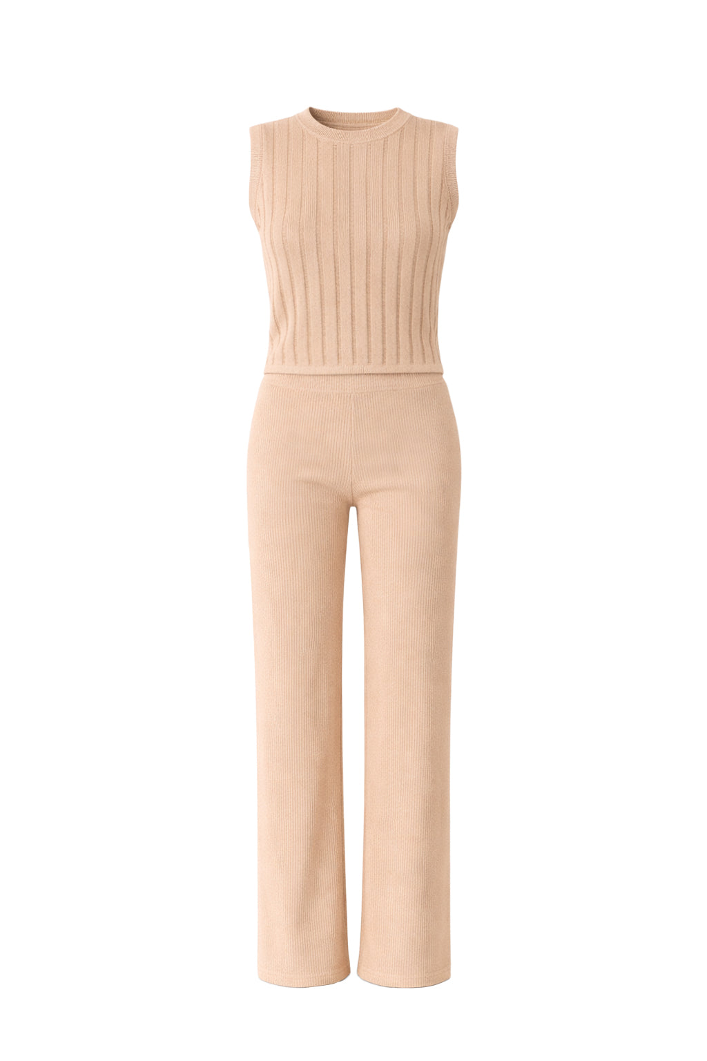 Eleanor Ribbed Sleeveless Top & Pants Set