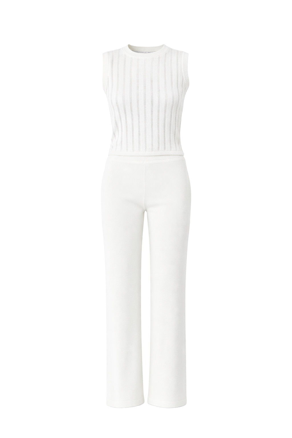 Eleanor Ribbed Sleeveless Top & Pants Set