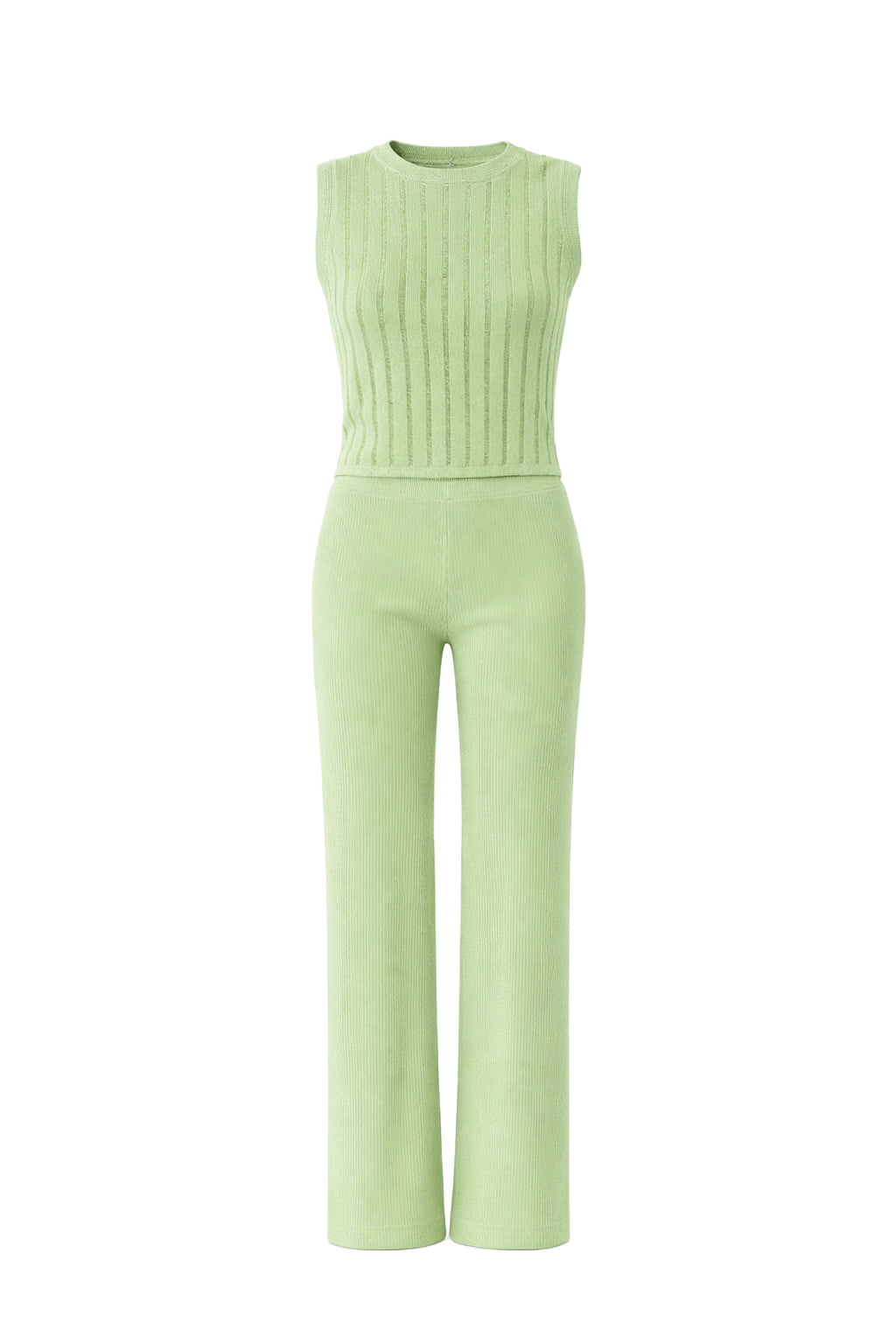 Eleanor Ribbed Sleeveless Top & Pants Set