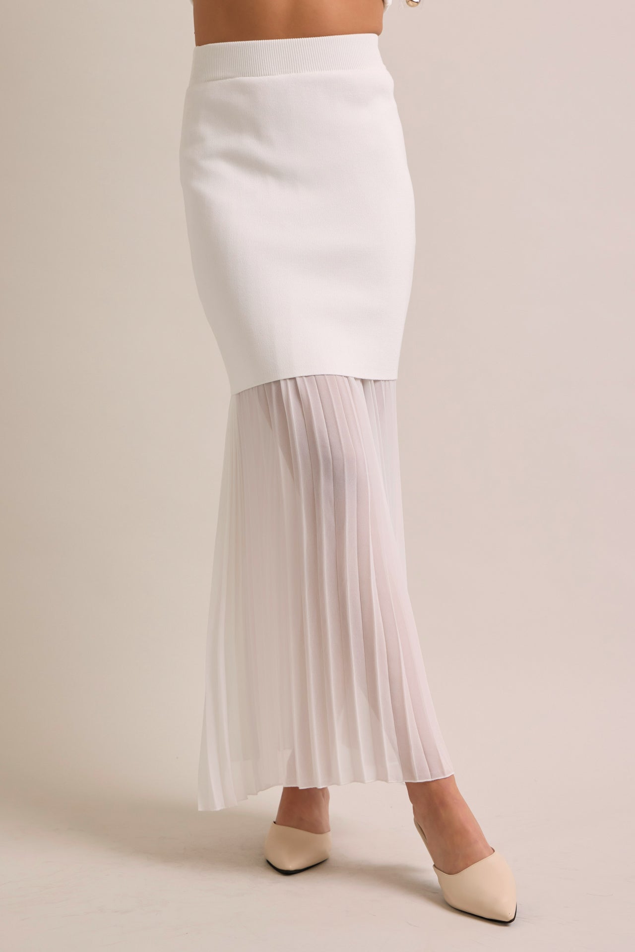 Tessara Knit Sleeveless Top With Skirt Set