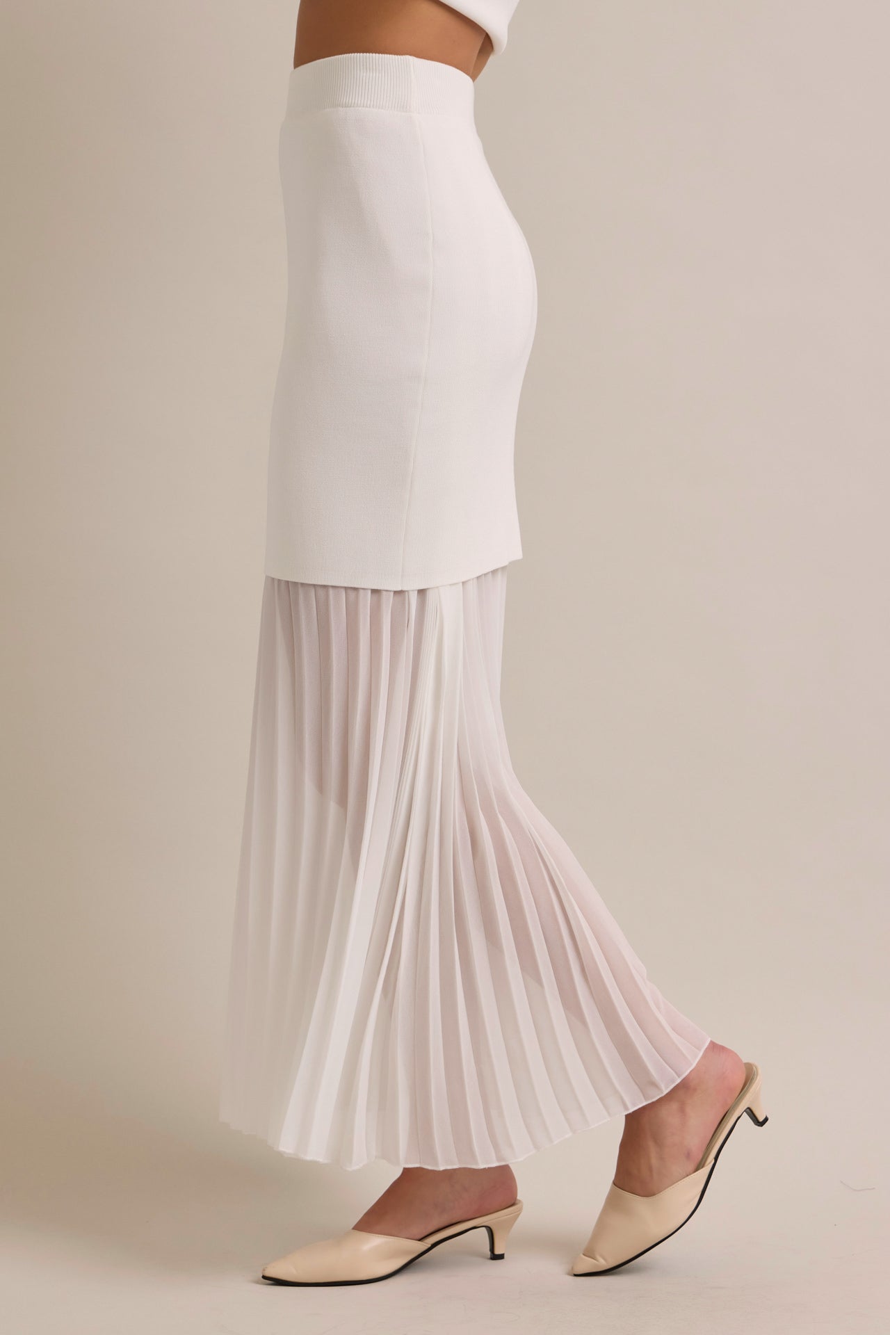 Tessara Knit Sleeveless Top With Skirt Set