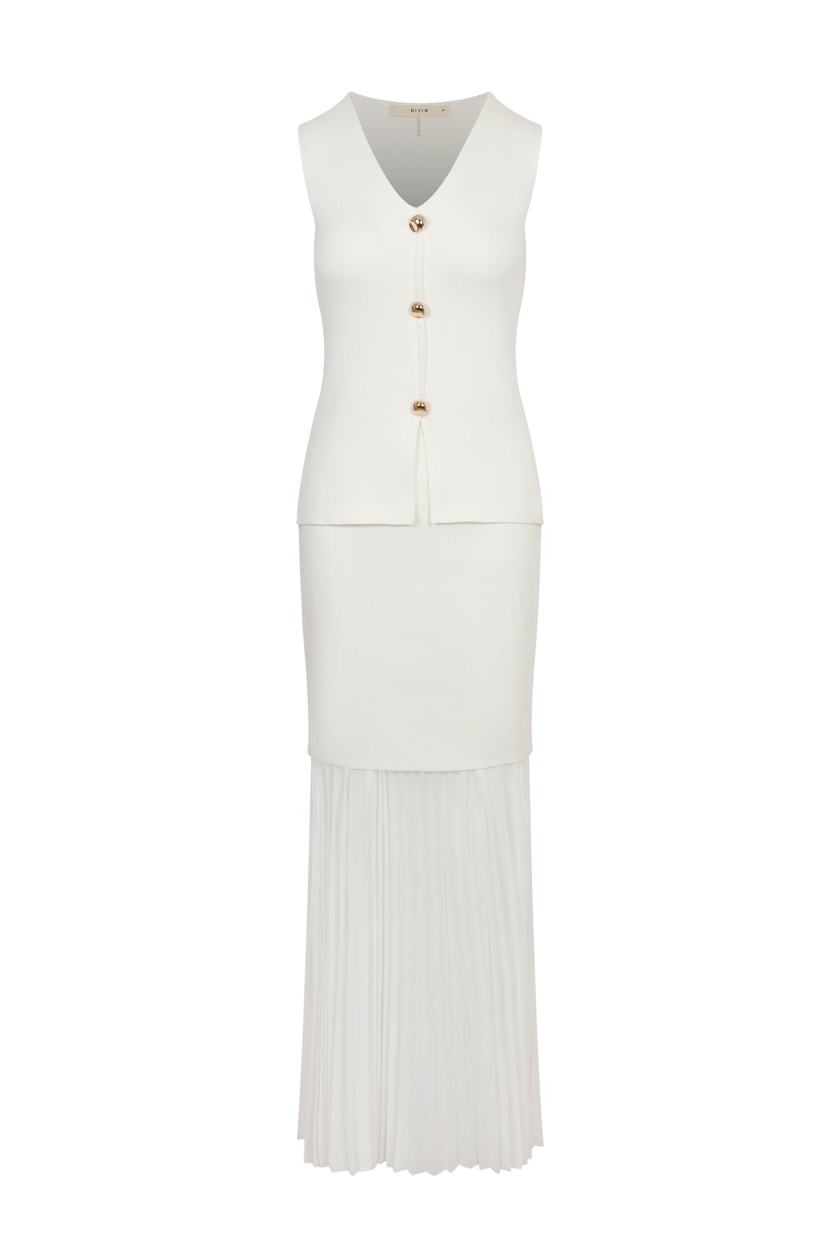 Tessara Knit Sleeveless Top With Skirt Set