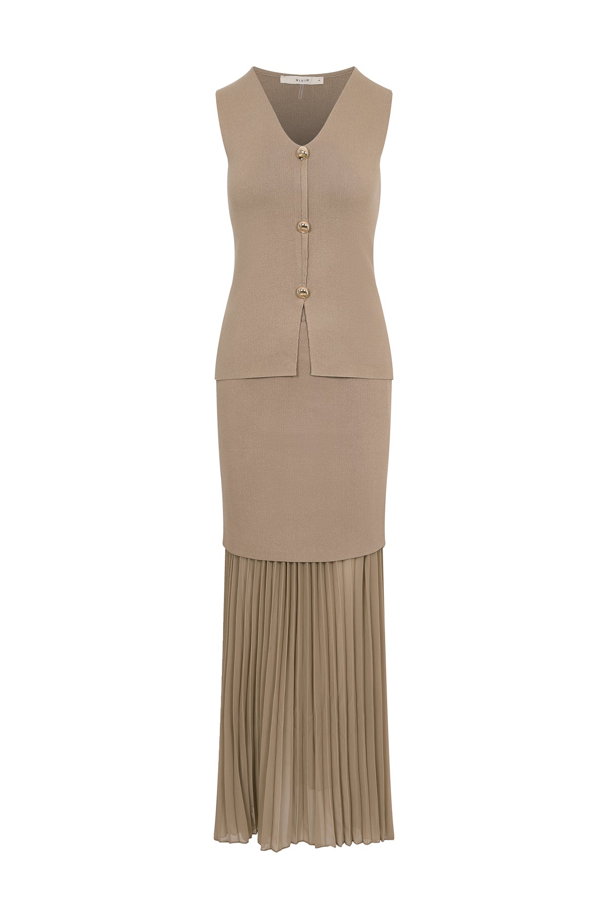 Tessara Knit Sleeveless Top With Skirt Set