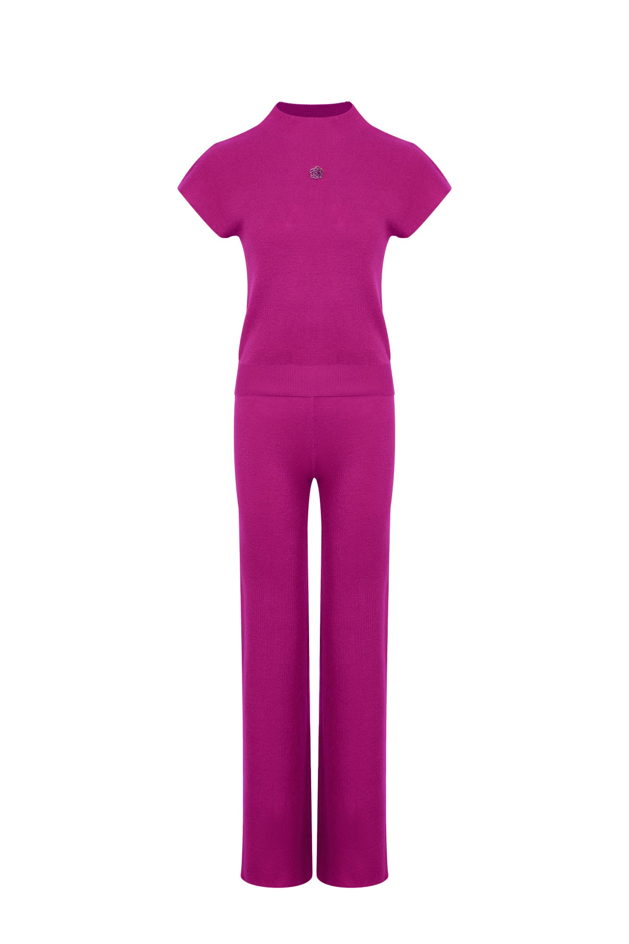 The Sleek Stitch Top and Pants Set