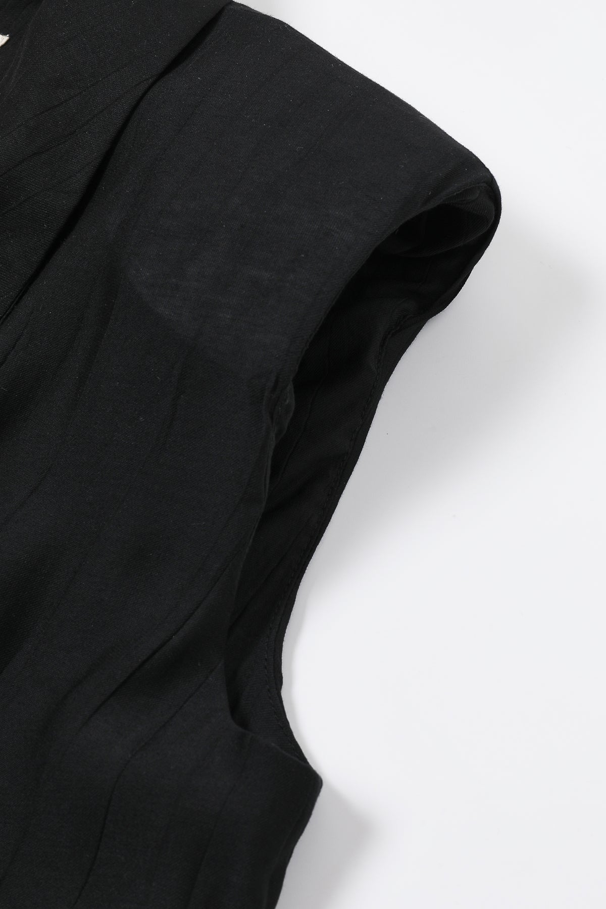 Woven Oversized Double Breasted Vest and Pants Set