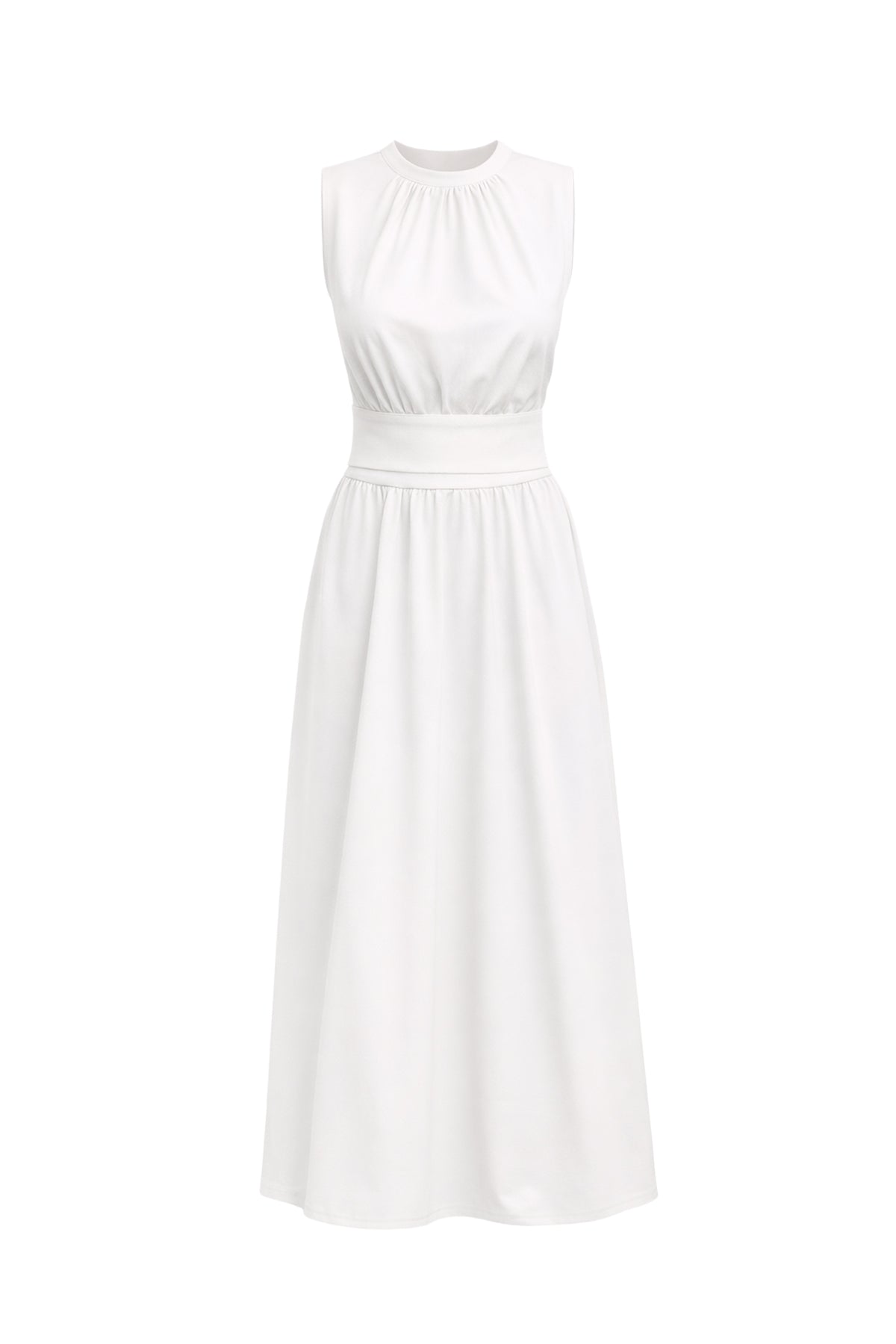 Savannah Breeze Knit Sleeveless Mock Neck Top & Midi Skirt Set