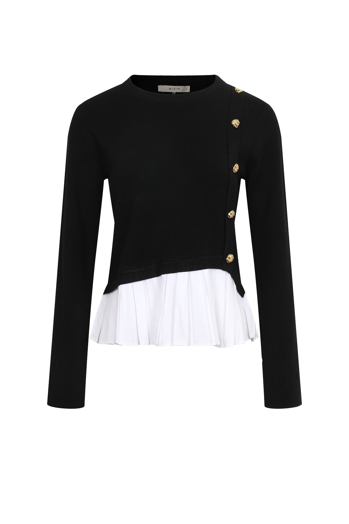 Bellara Mixed Media Long Sleeve Top