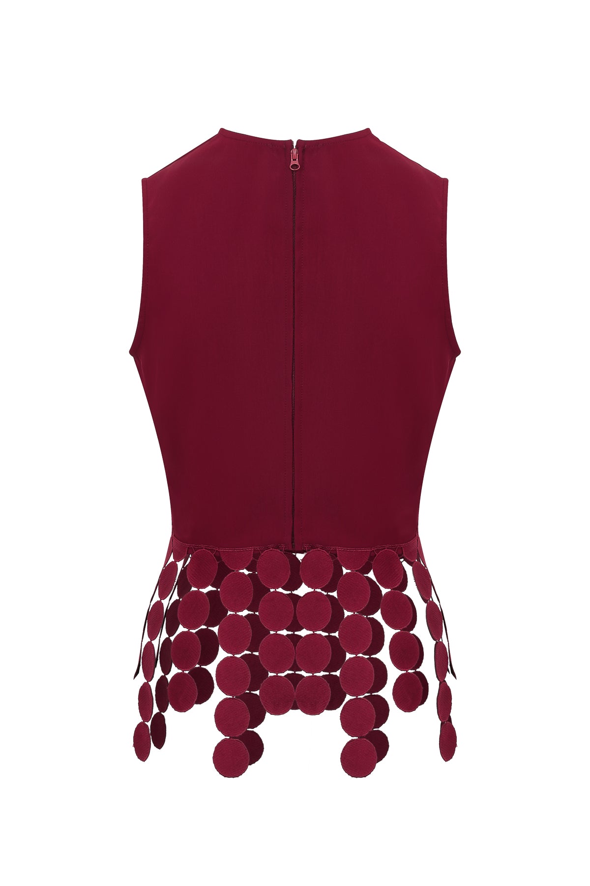 Arielle Sleeveless Top With Trim