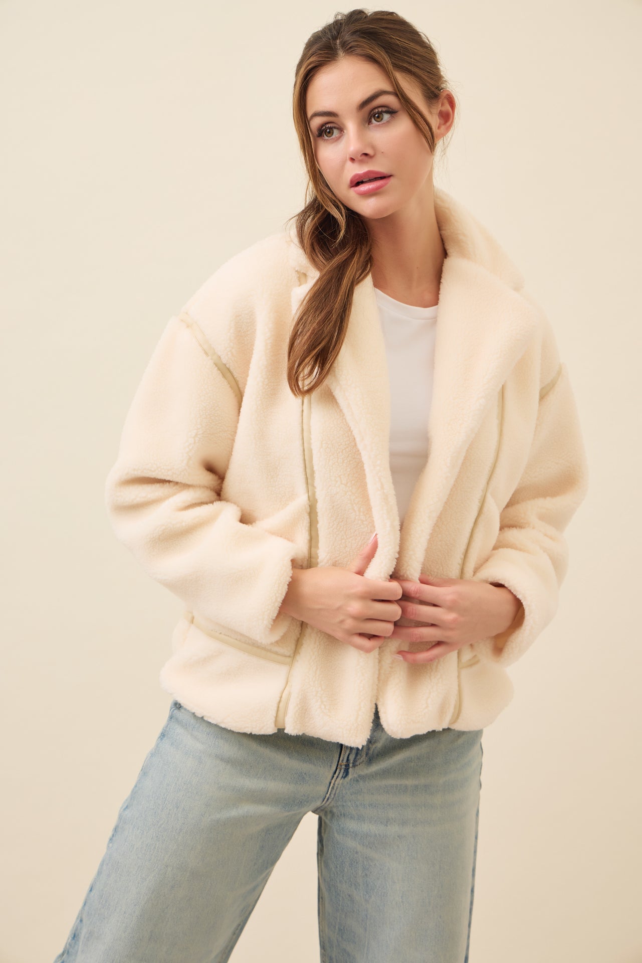 All She Needs Cozy Sherpa Jacket