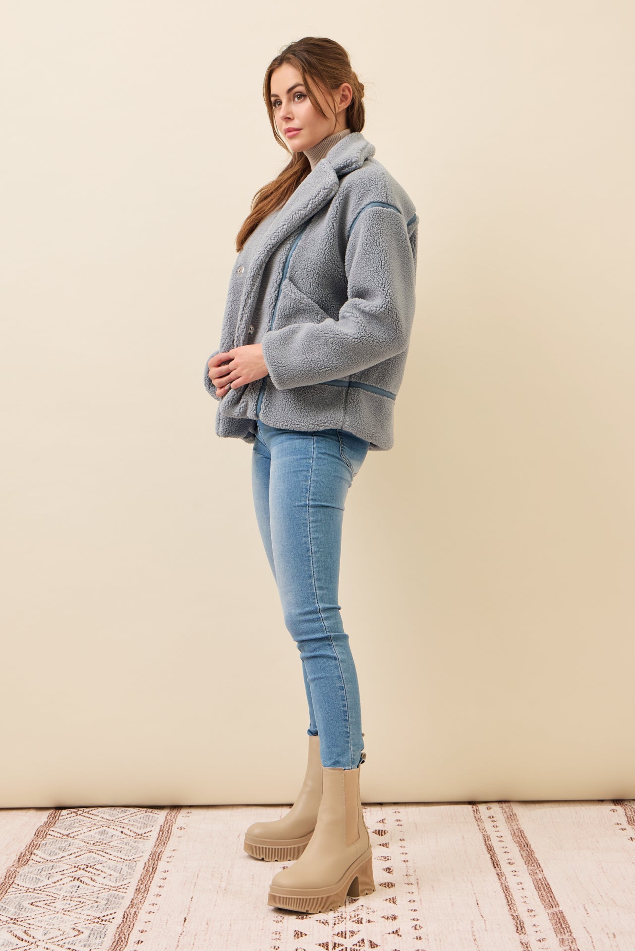 All She Needs Cozy Sherpa Jacket