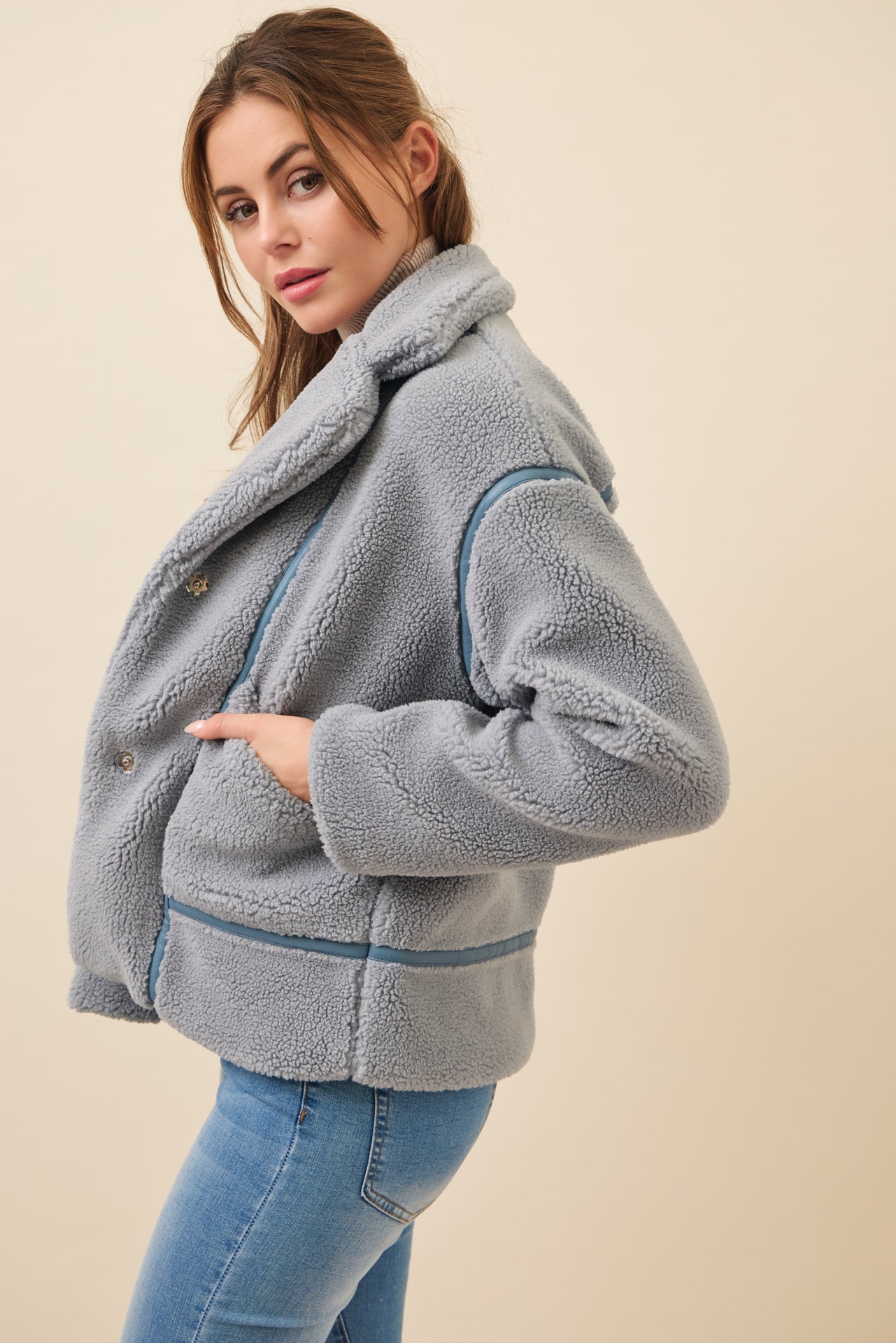 All She Needs Cozy Sherpa Jacket