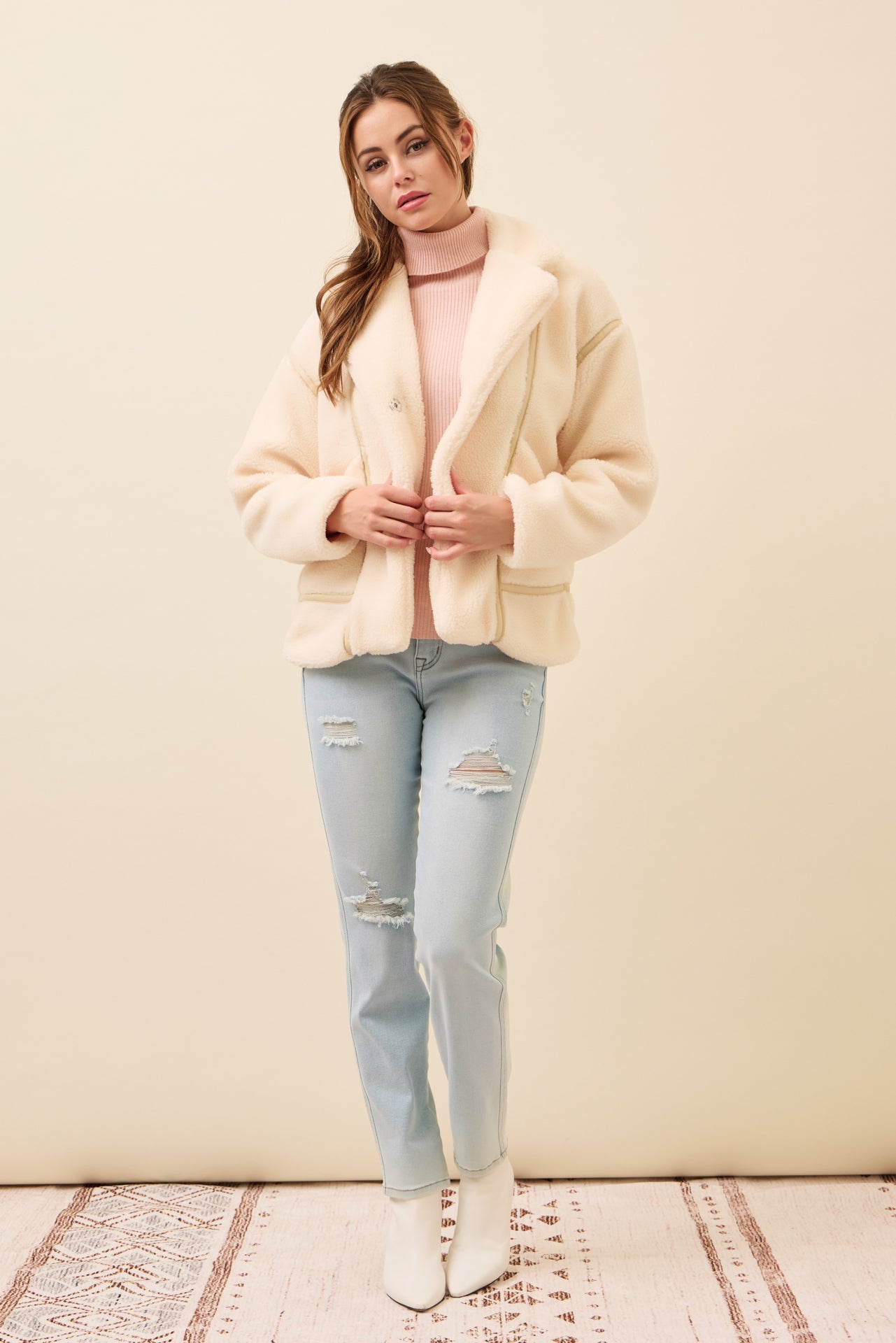 All She Needs Cozy Sherpa Jacket