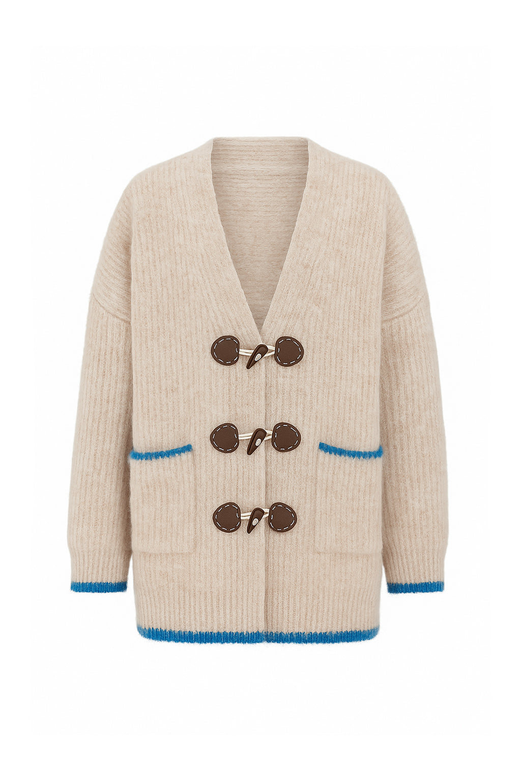 Brooke Long Cardigan with Toggle Closures