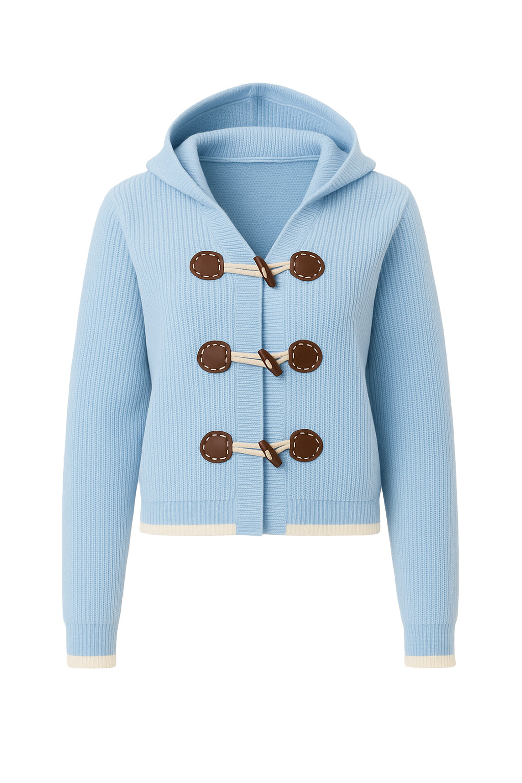 Brooke Hooded Cardigan With Toggle Closures