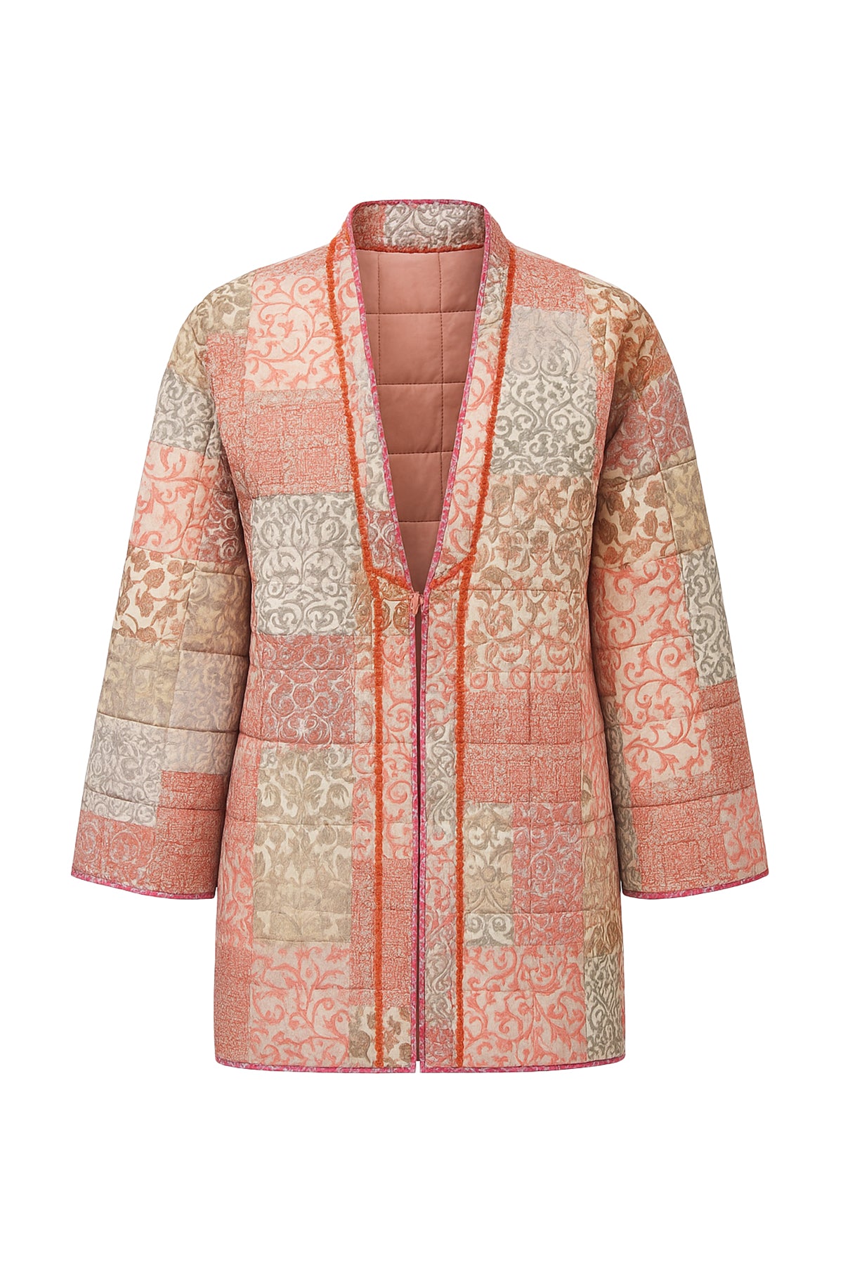 Averie Patchwork Print Quilted Kimono Jacket