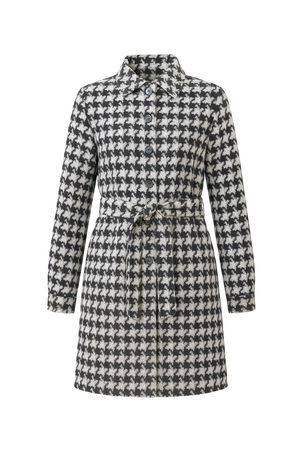 Houndstooth Check Dress Jacket