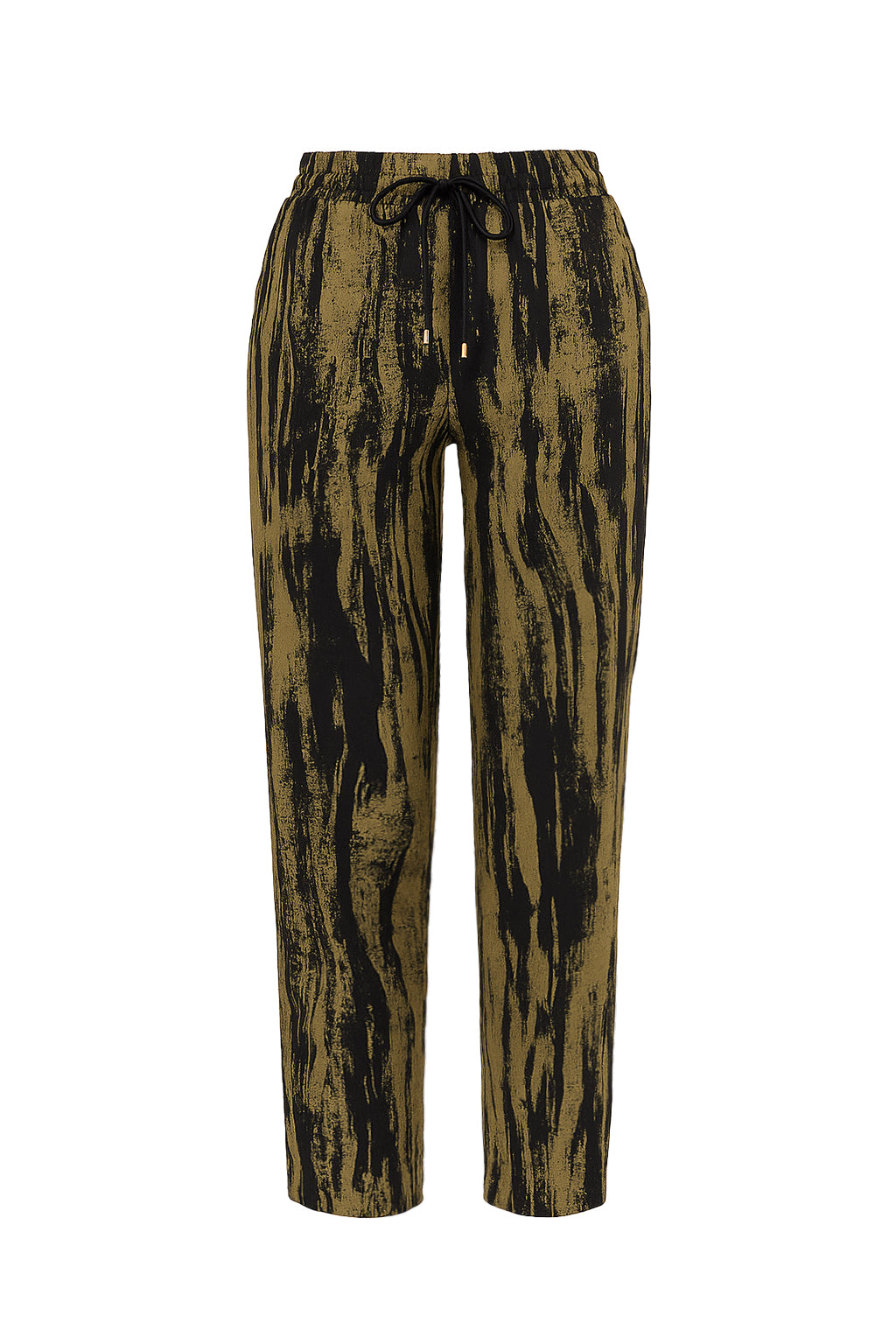 Oliva Satin Printed Jogger With Draw String