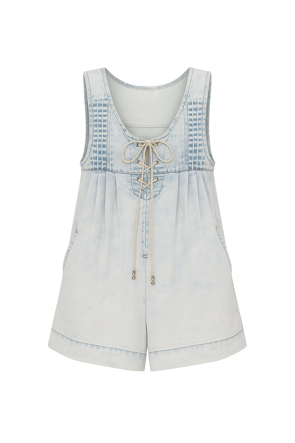 Bluebell Breeze Denim Romper