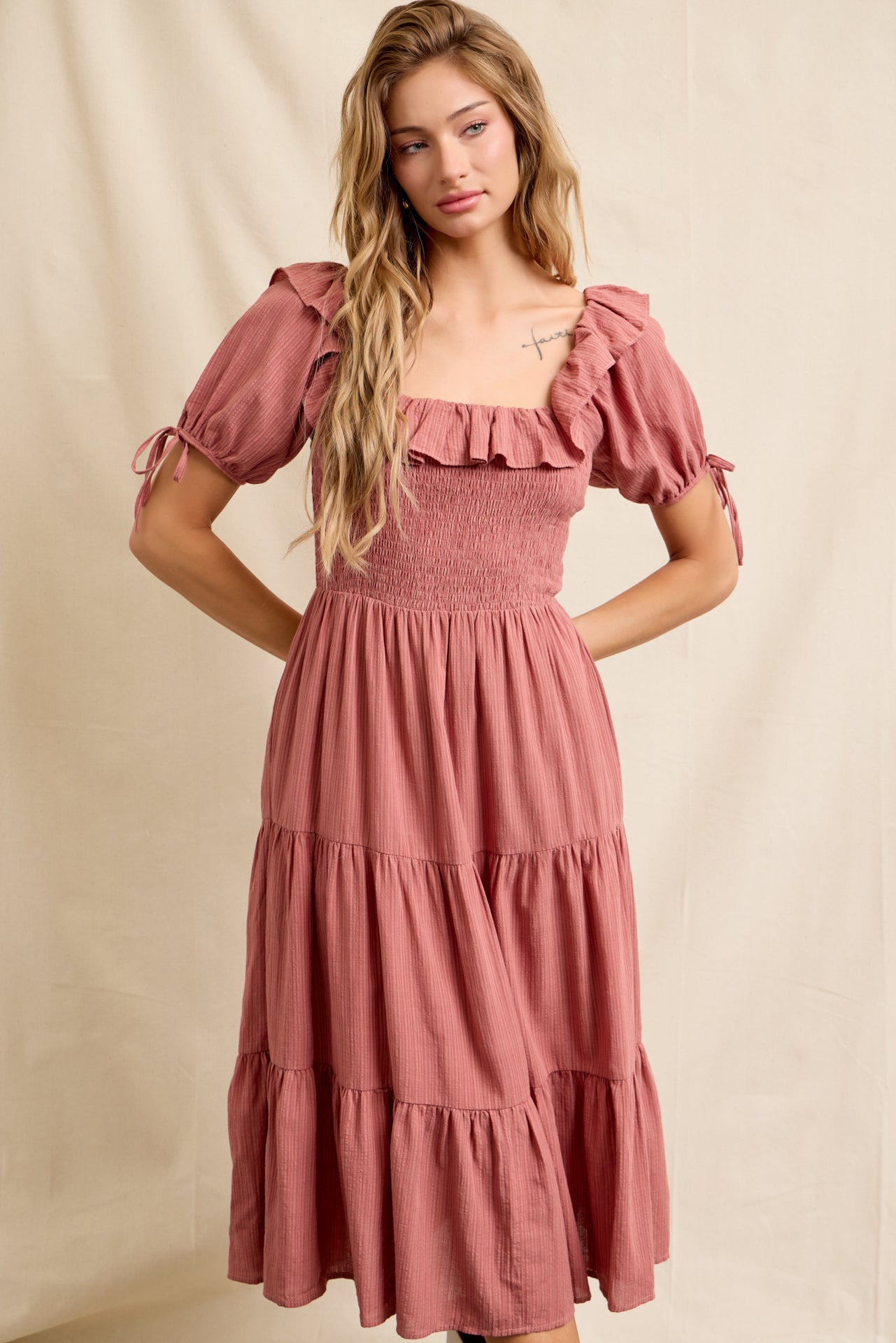 Breezy Ruffle Tiered Dress