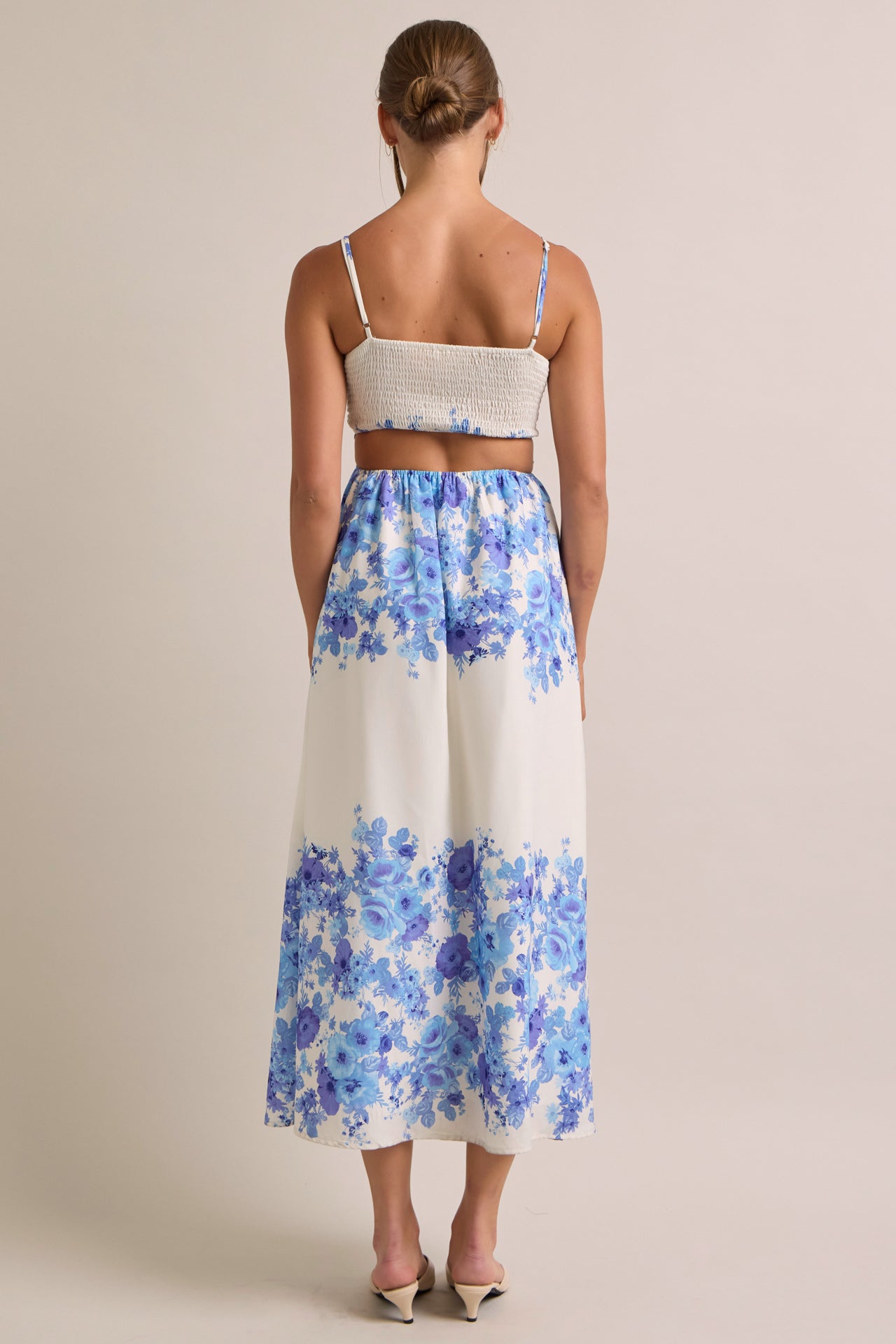 The Fiora Bloom Printed Strap Dress