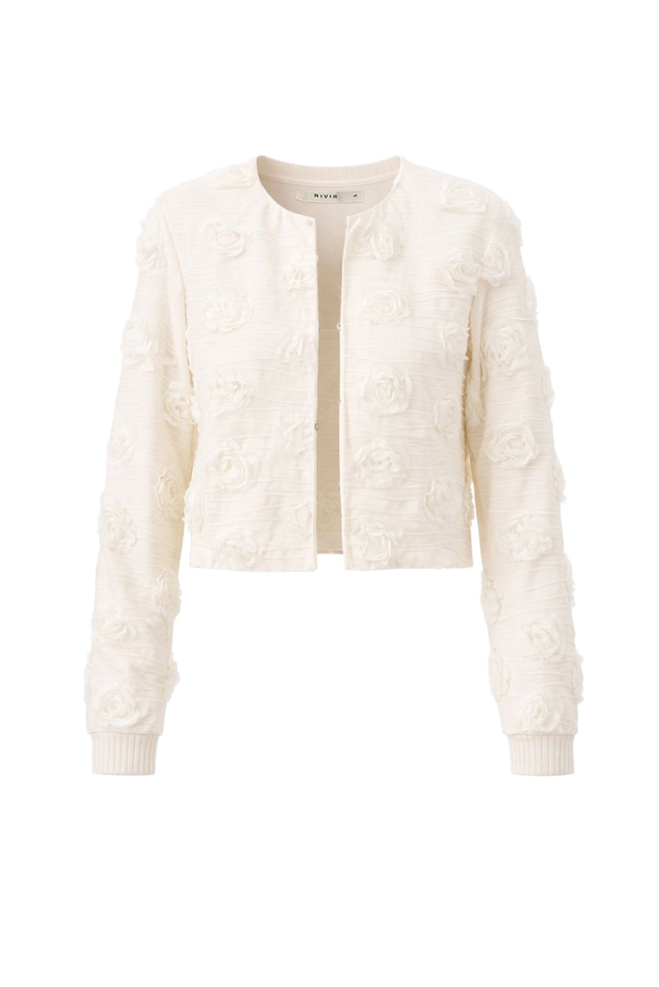 Rose-Kissed Textured Jacket