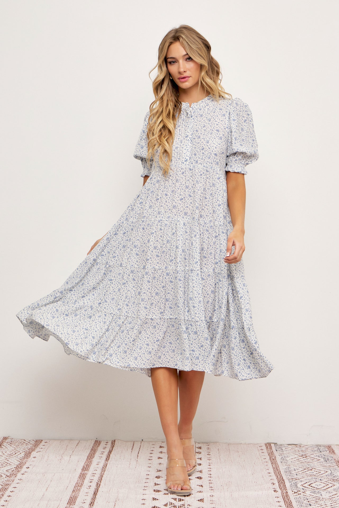 Sarah Tiered Midi Dress