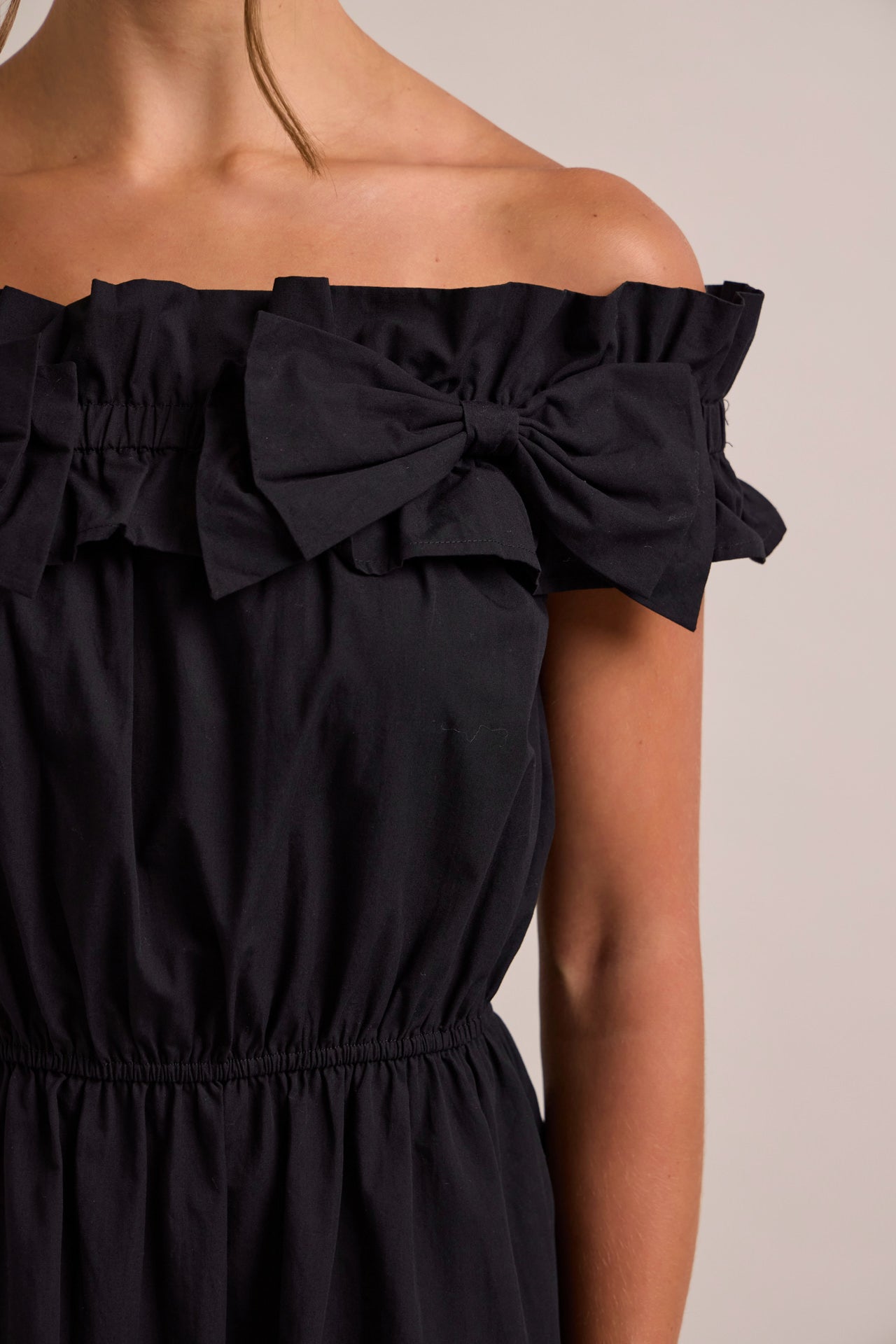 The Bowtiful Off Shoulder Dress