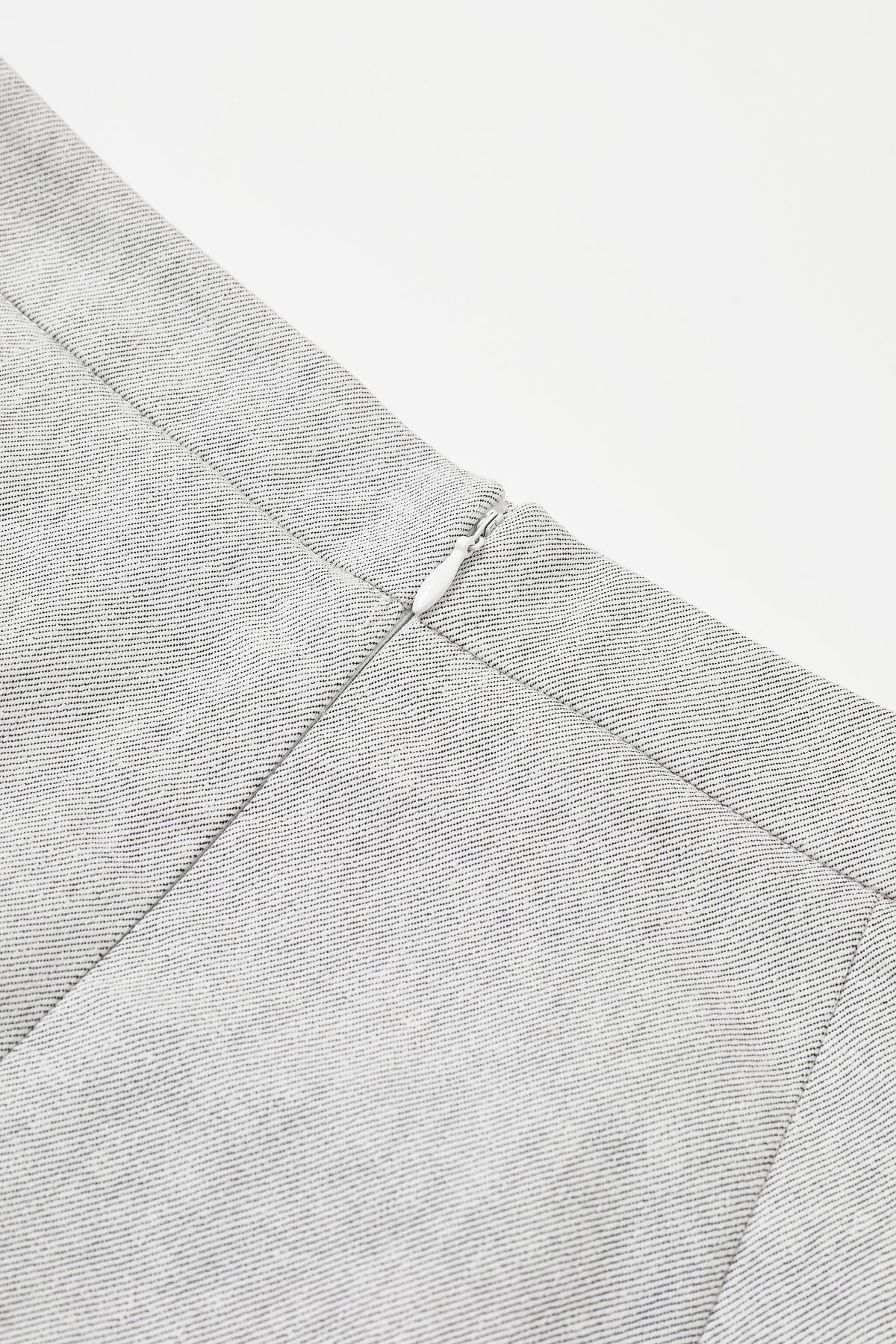 Day Trip Woven Button Down Asymmetrical Hem Pleated Skirt