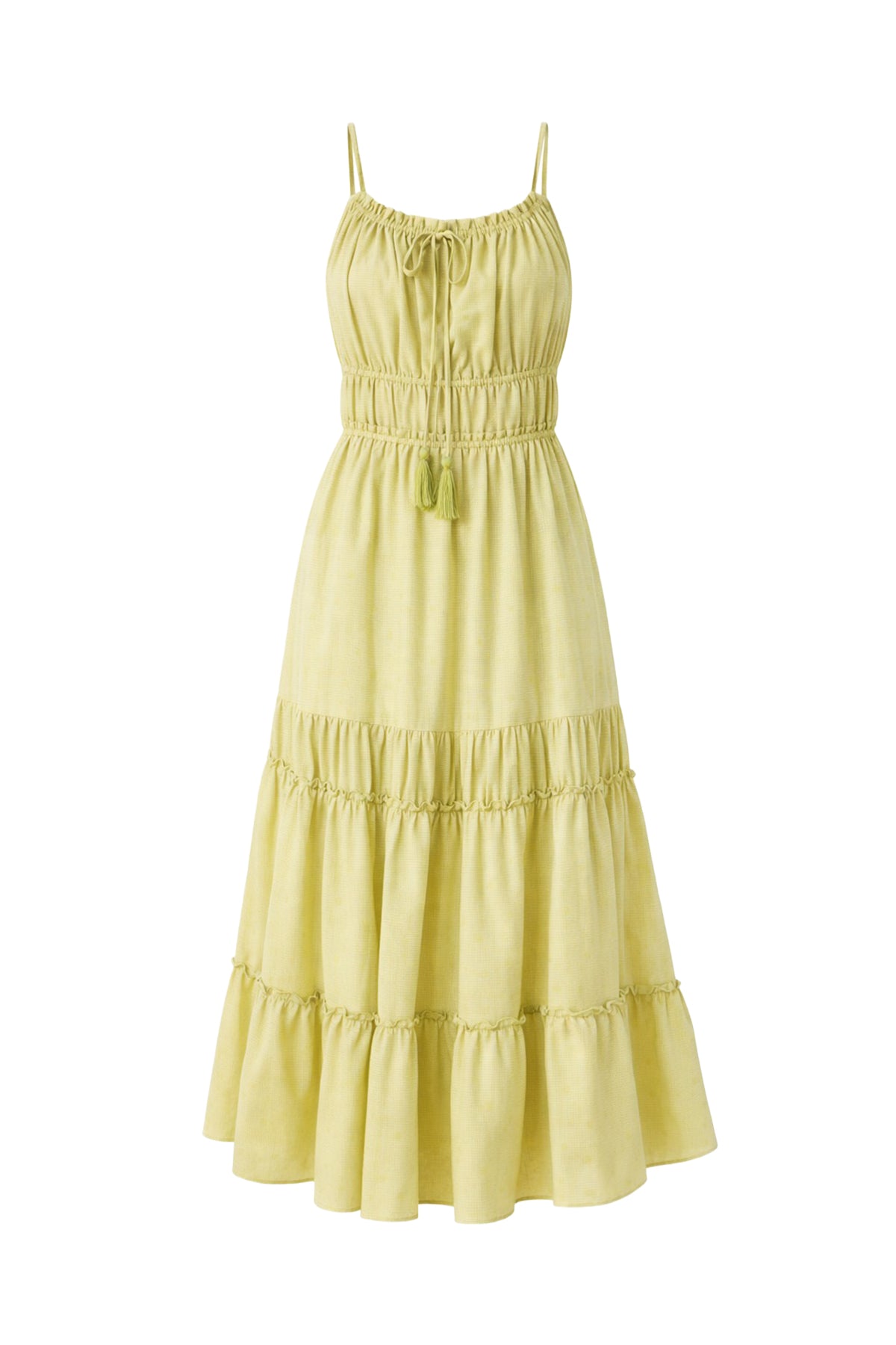 Tiered Tie Back Maxi Dress