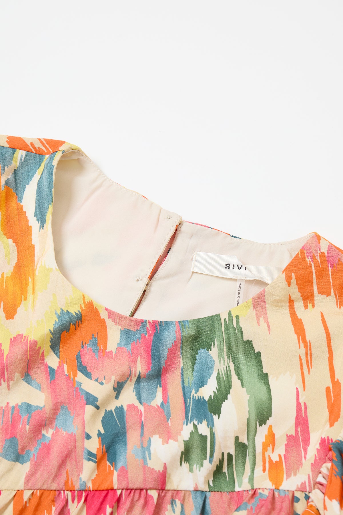 Audrey Tiered Mini Dress With Puff Sleeve