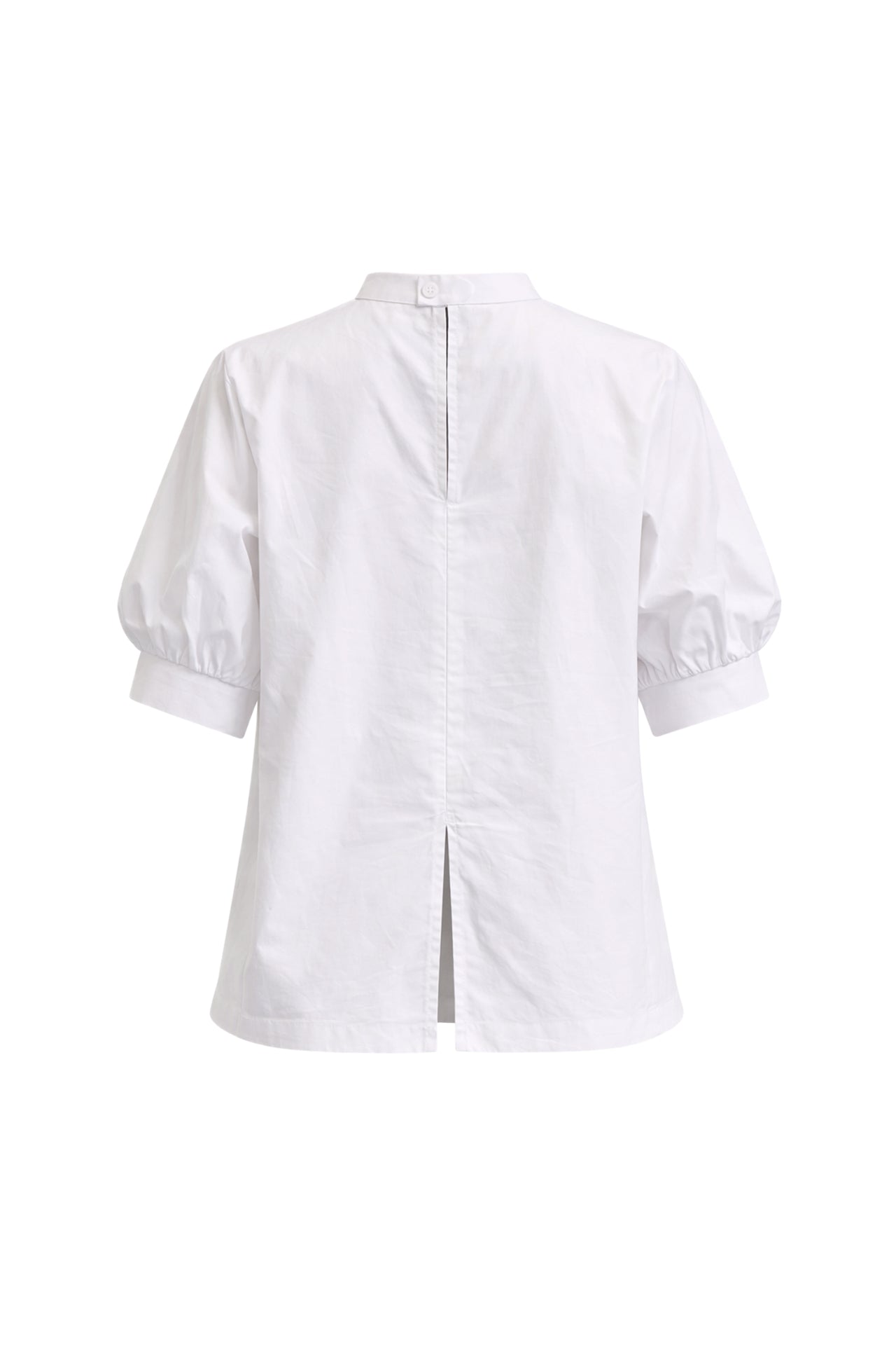 Aurielle Woven Short Sleeve With Pu Patch