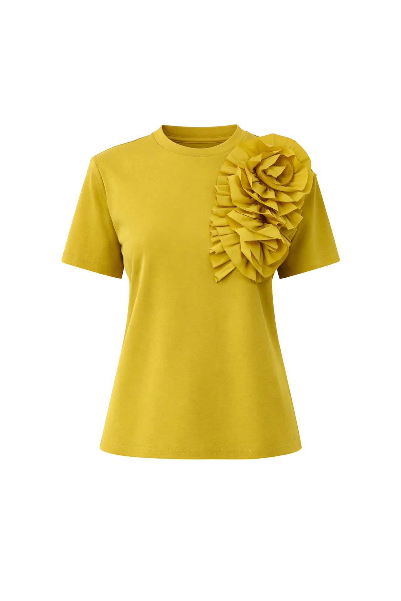 Bright Bloom Big Flower Short Sleeve Top