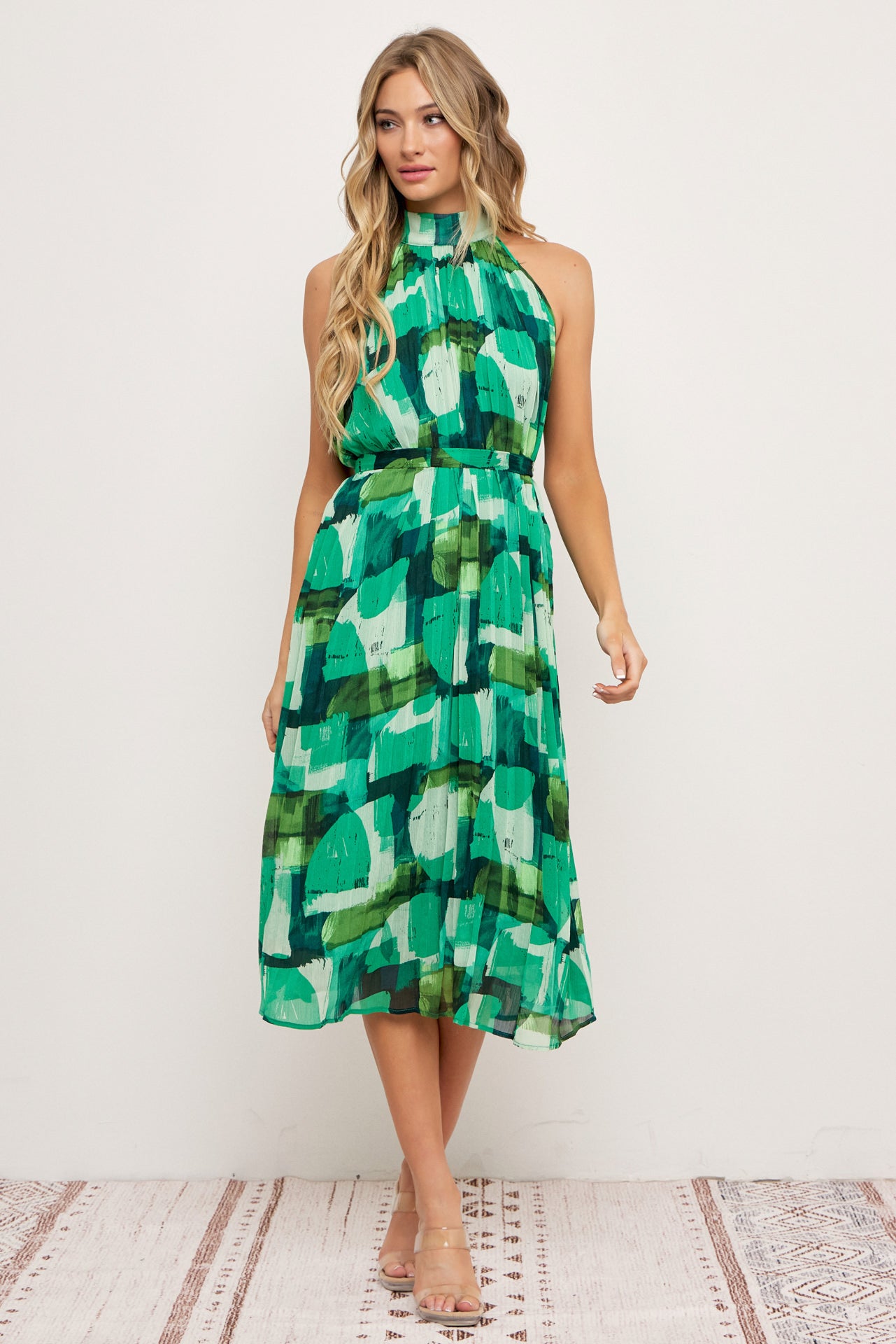 Kate Pleated Midi Dress