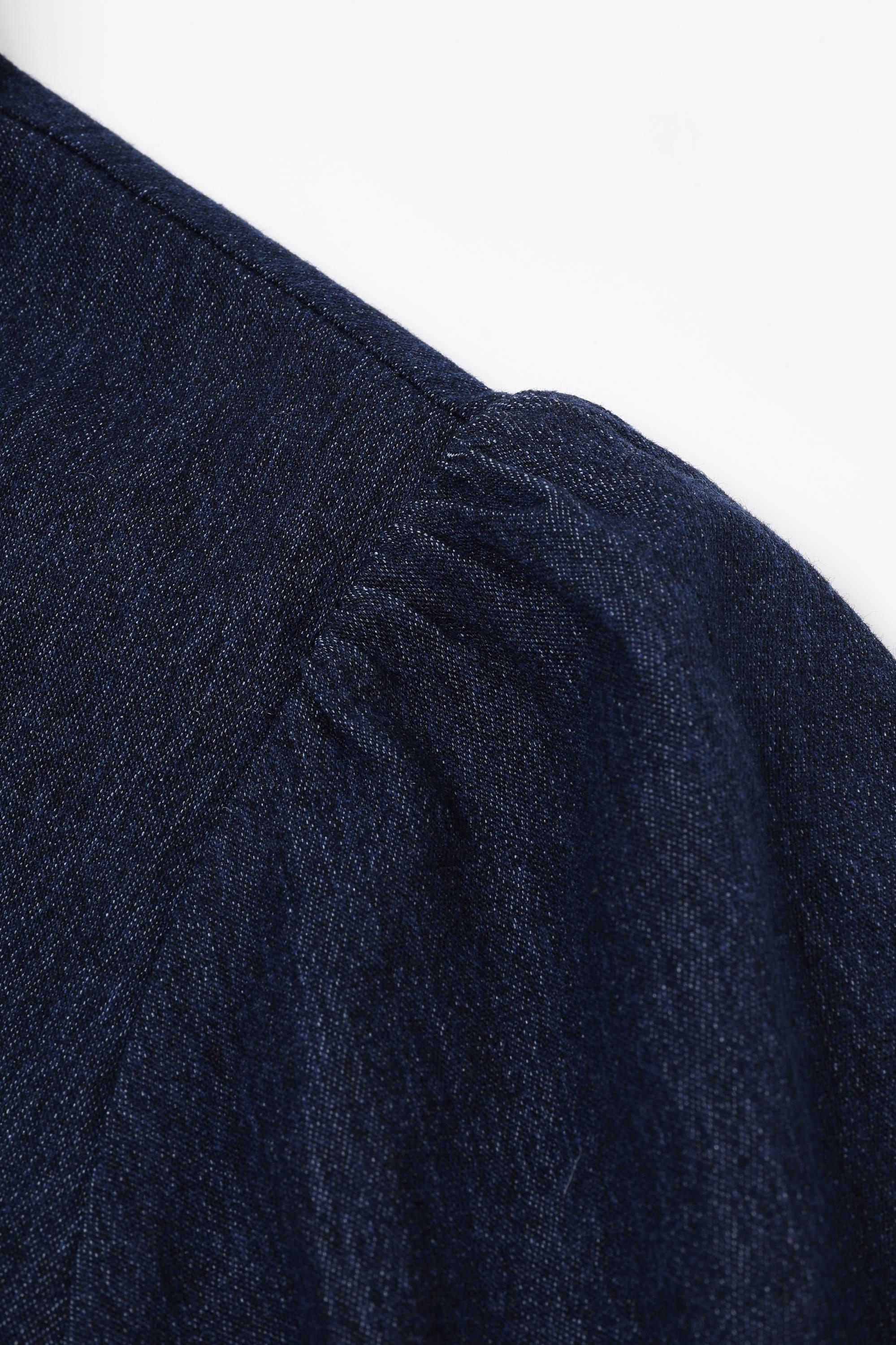 Bow Accent Denim Shirt