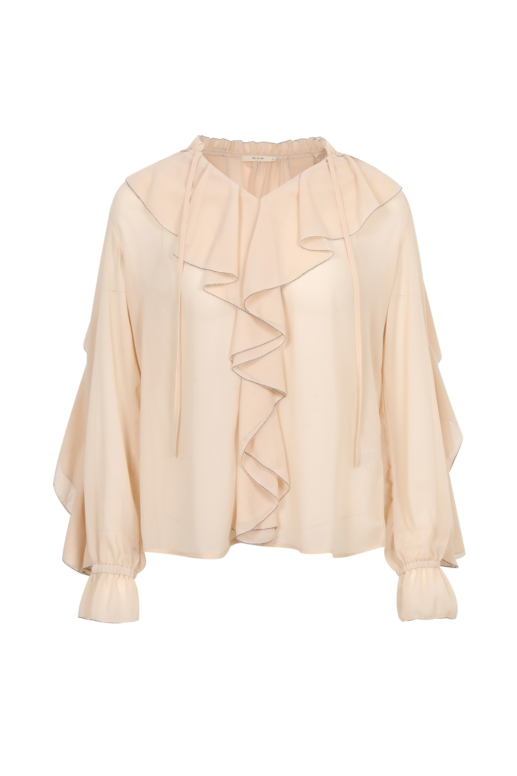 Falling Ruffles Long Sleeve Top