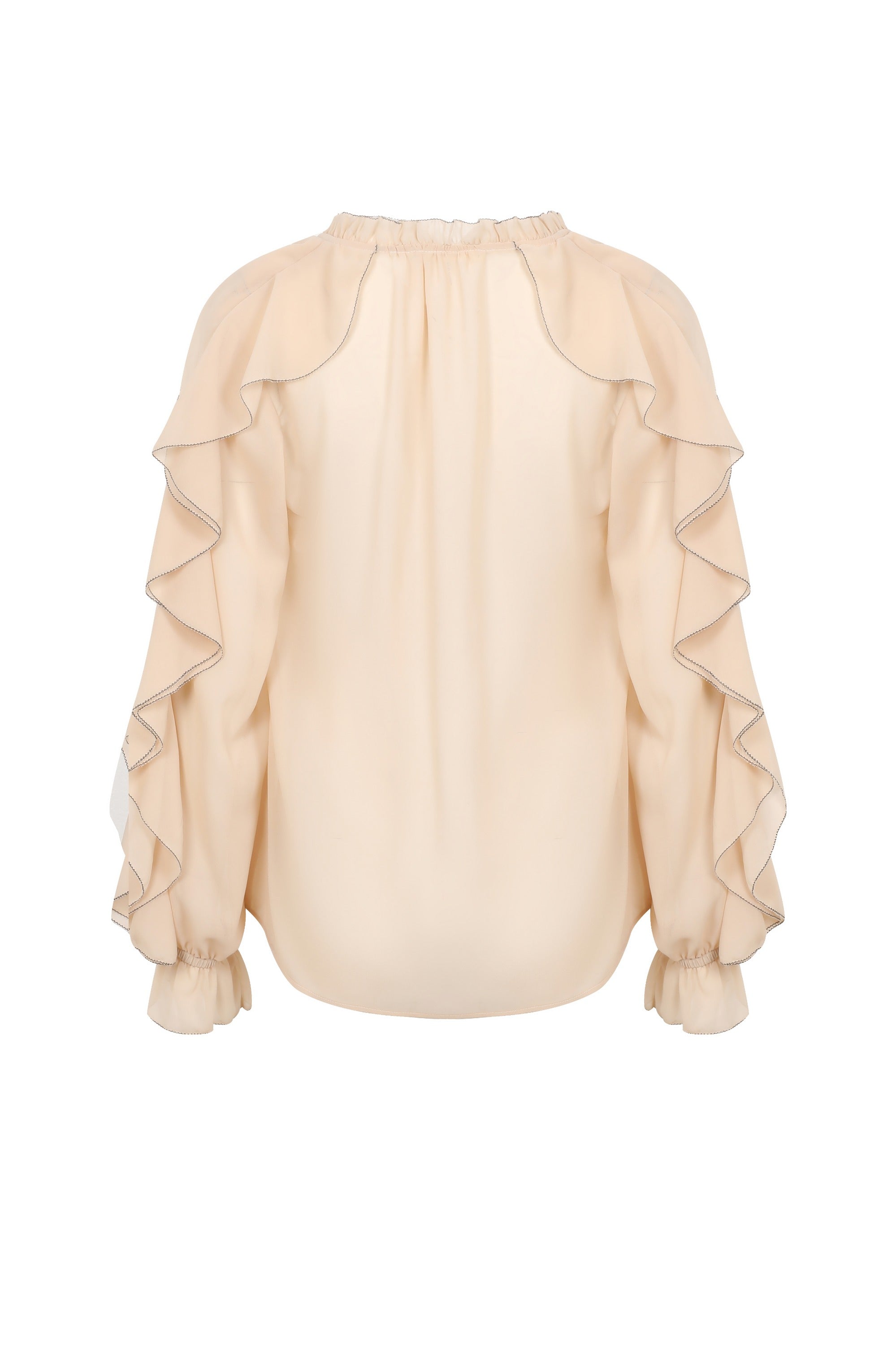 Falling Ruffles Long Sleeve Top