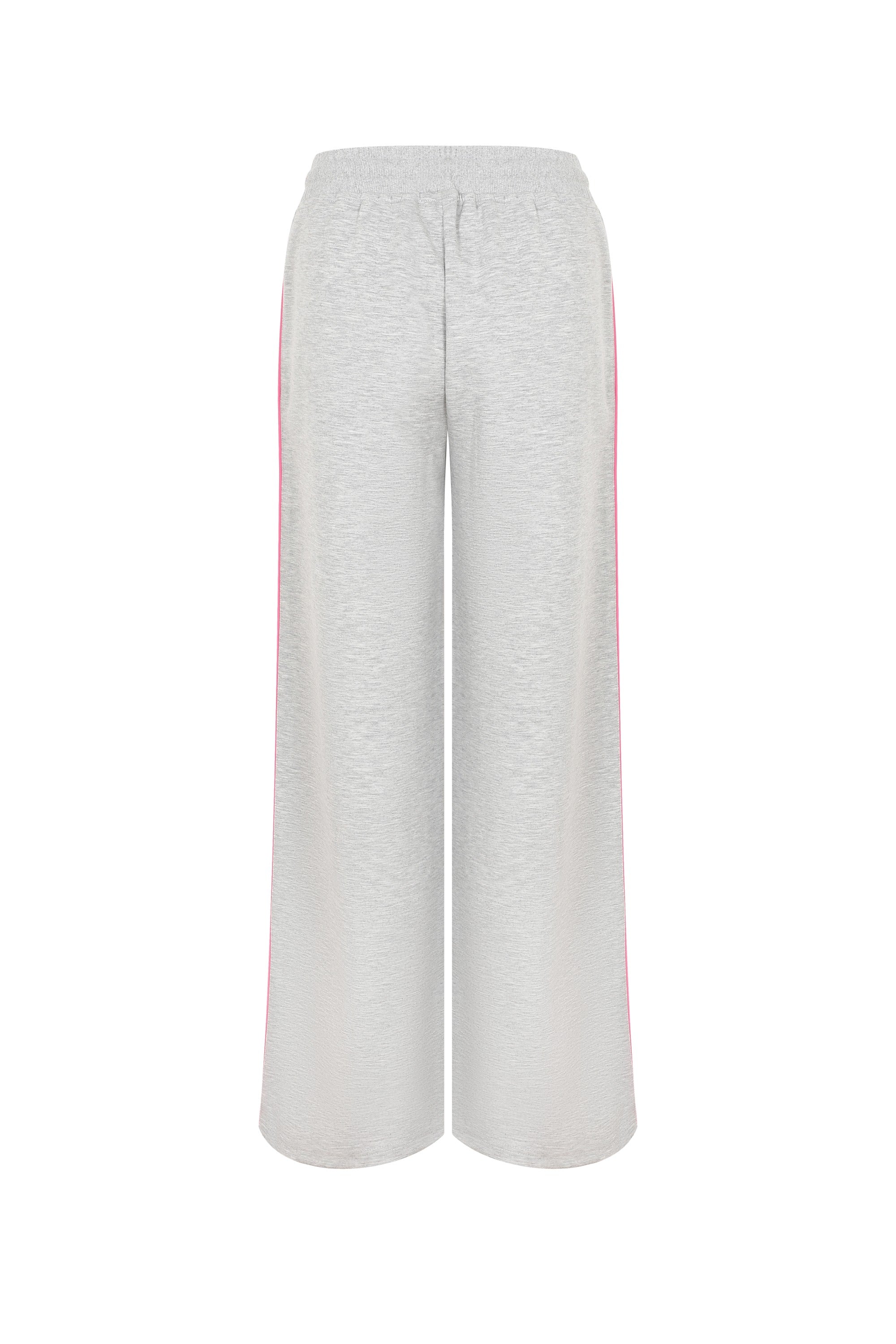 The Valen Knit Wide Leg Pants With Contrast