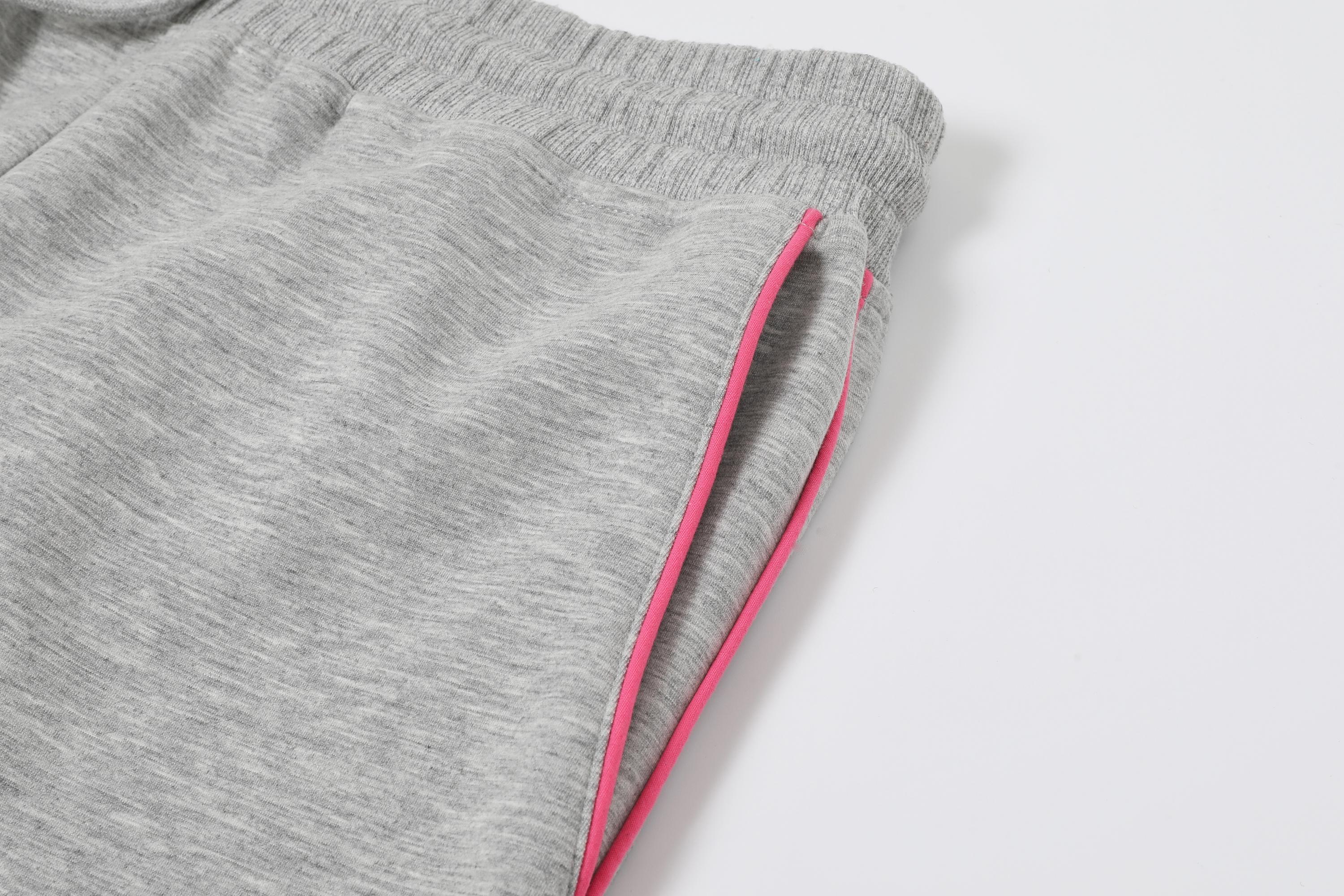 The Valen Knit Wide Leg Pants With Contrast