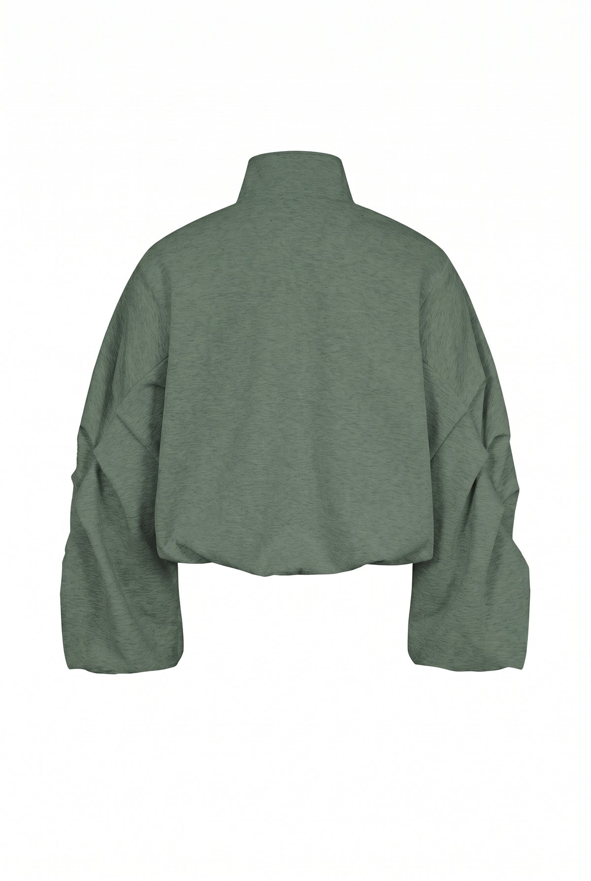 Pleated Sleeves Knit Jacket