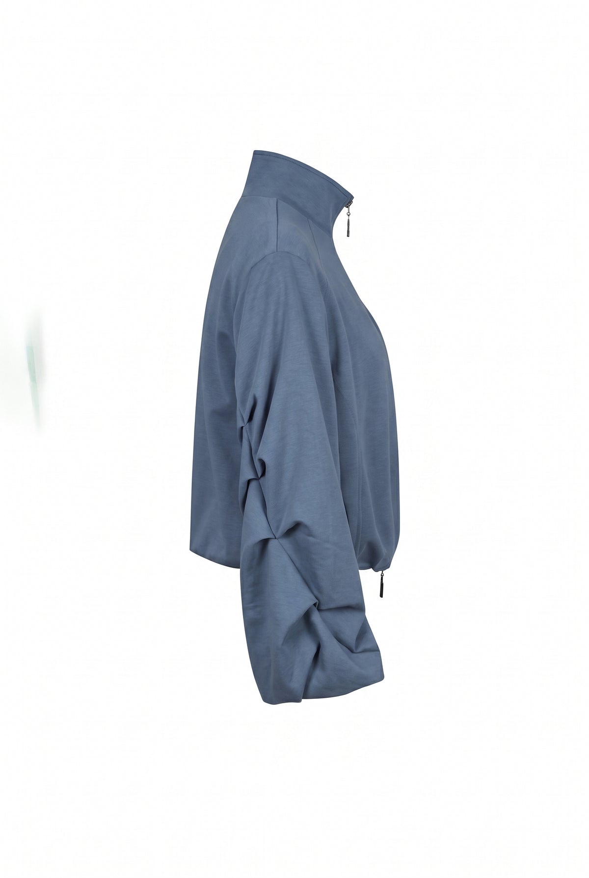 Pleated Sleeves Knit Jacket